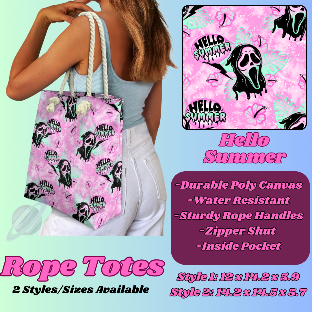 HELLO SUMMER-ROPE TOTE PREORDER CLOSING 5/6