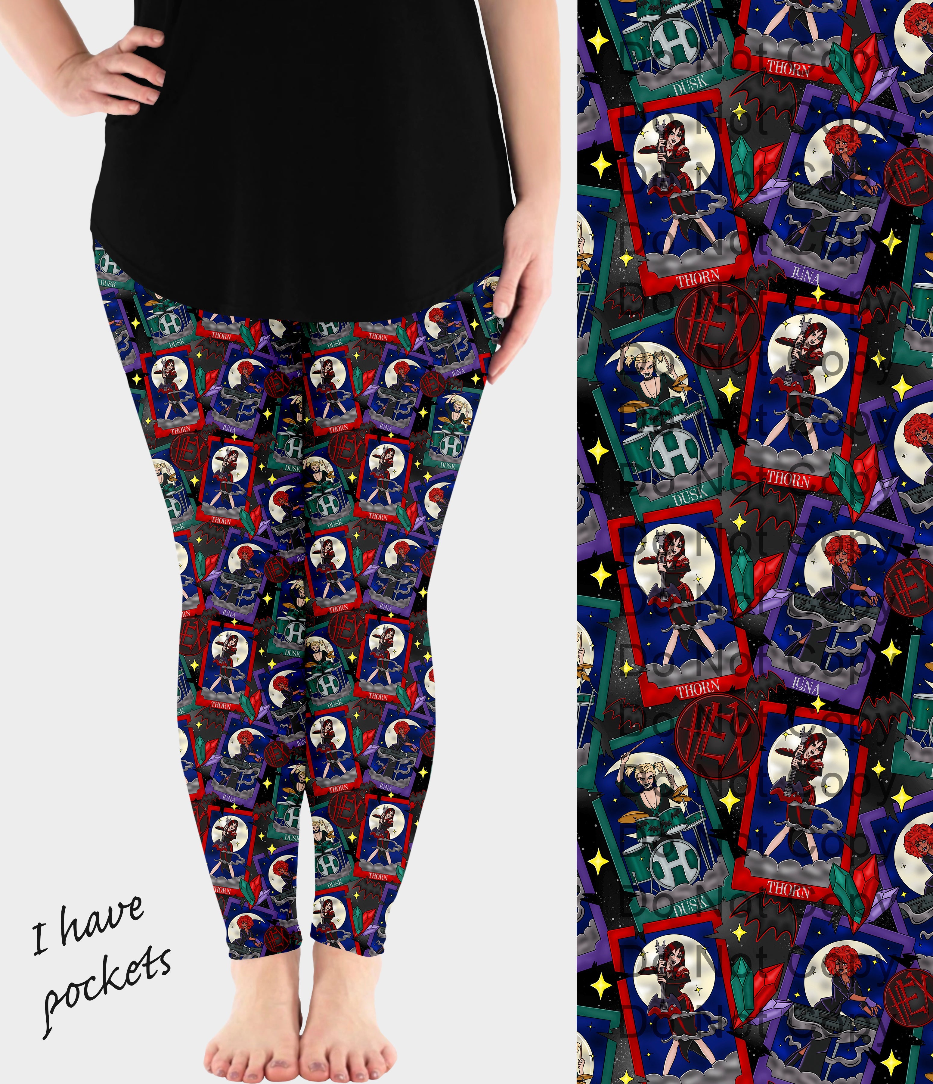 RTS - Hex Tarot Leggings w/ Pockets