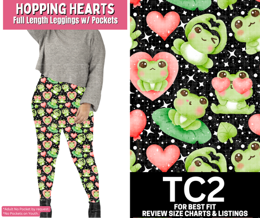 Hopping Hearts Full Length Leggings w/ Pockets