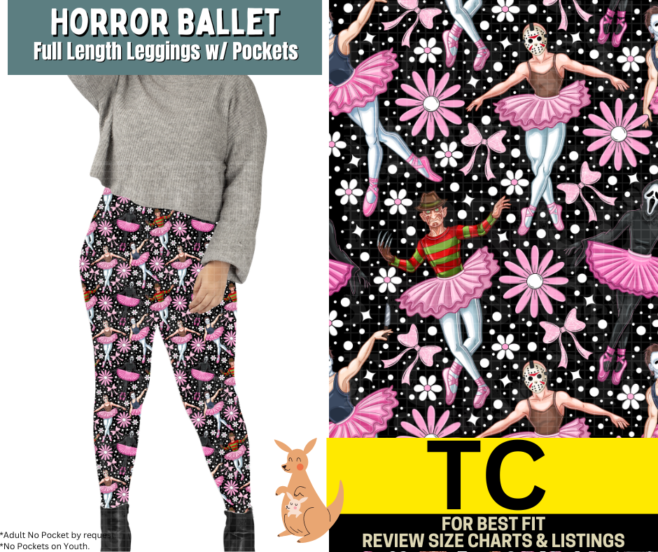 Horror Ballet Full Length Leggings w/ Pockets