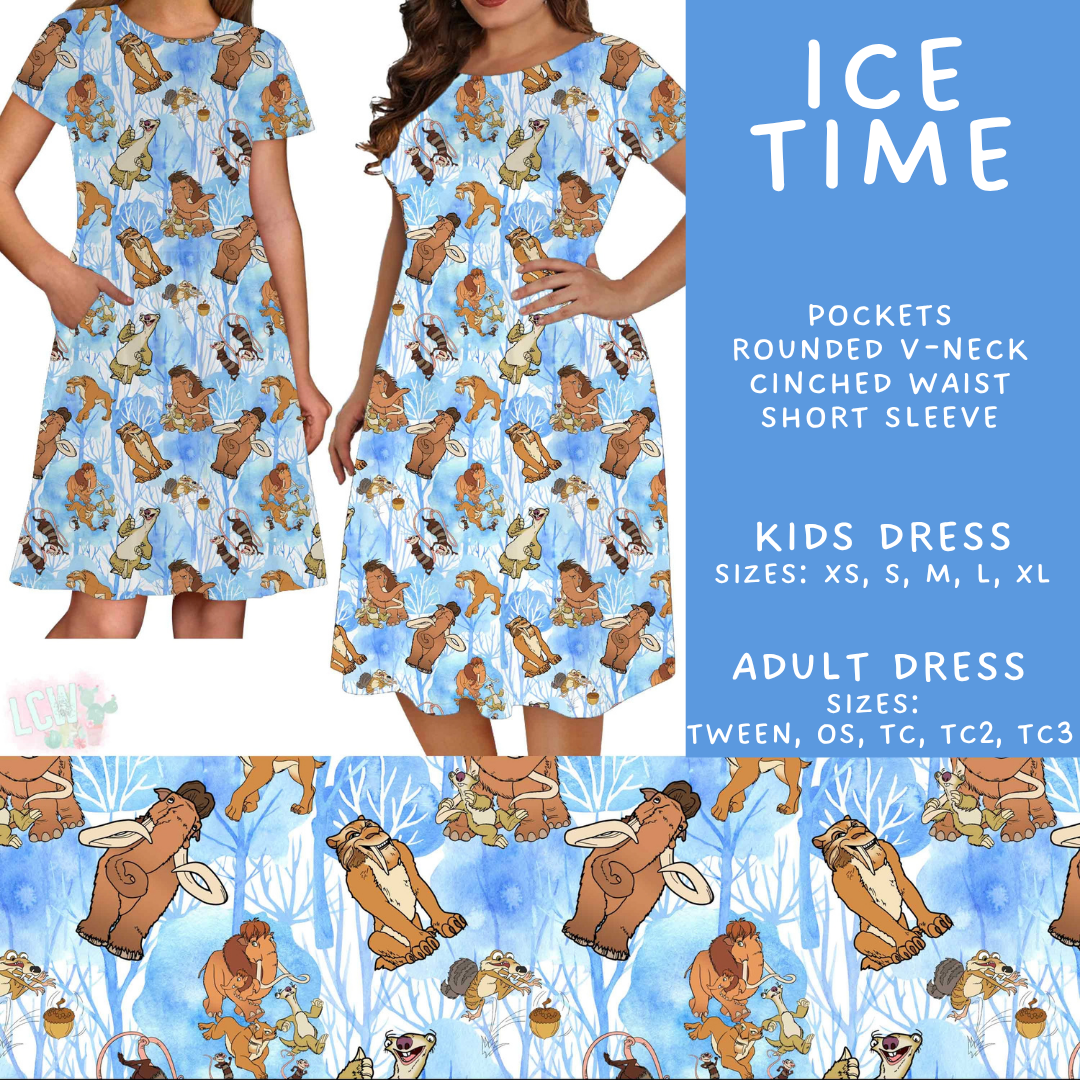 Batch #601 - Cool Characters 19 - Closes 10/21 - ETA mid Dec - Ice Time Adult & Kids Dresses