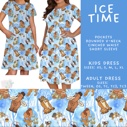Batch #601 - Cool Characters 19 - Closes 10/21 - ETA mid Dec - Ice Time Adult & Kids Dresses