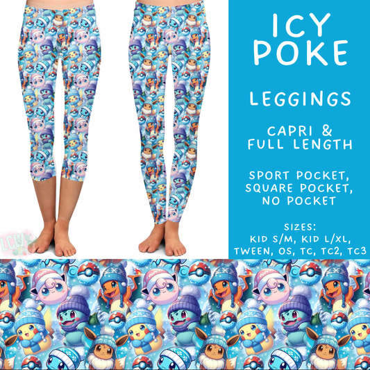 Batch #606 - Magical Character Winter - Closes 10/30 - ETA late Dec - Icy Poke Full and Capri Length Leggings