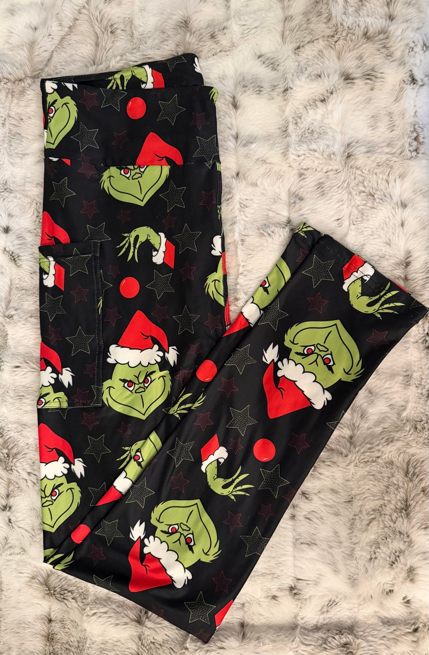 Green Smirk Full Length Leggings With Pockets