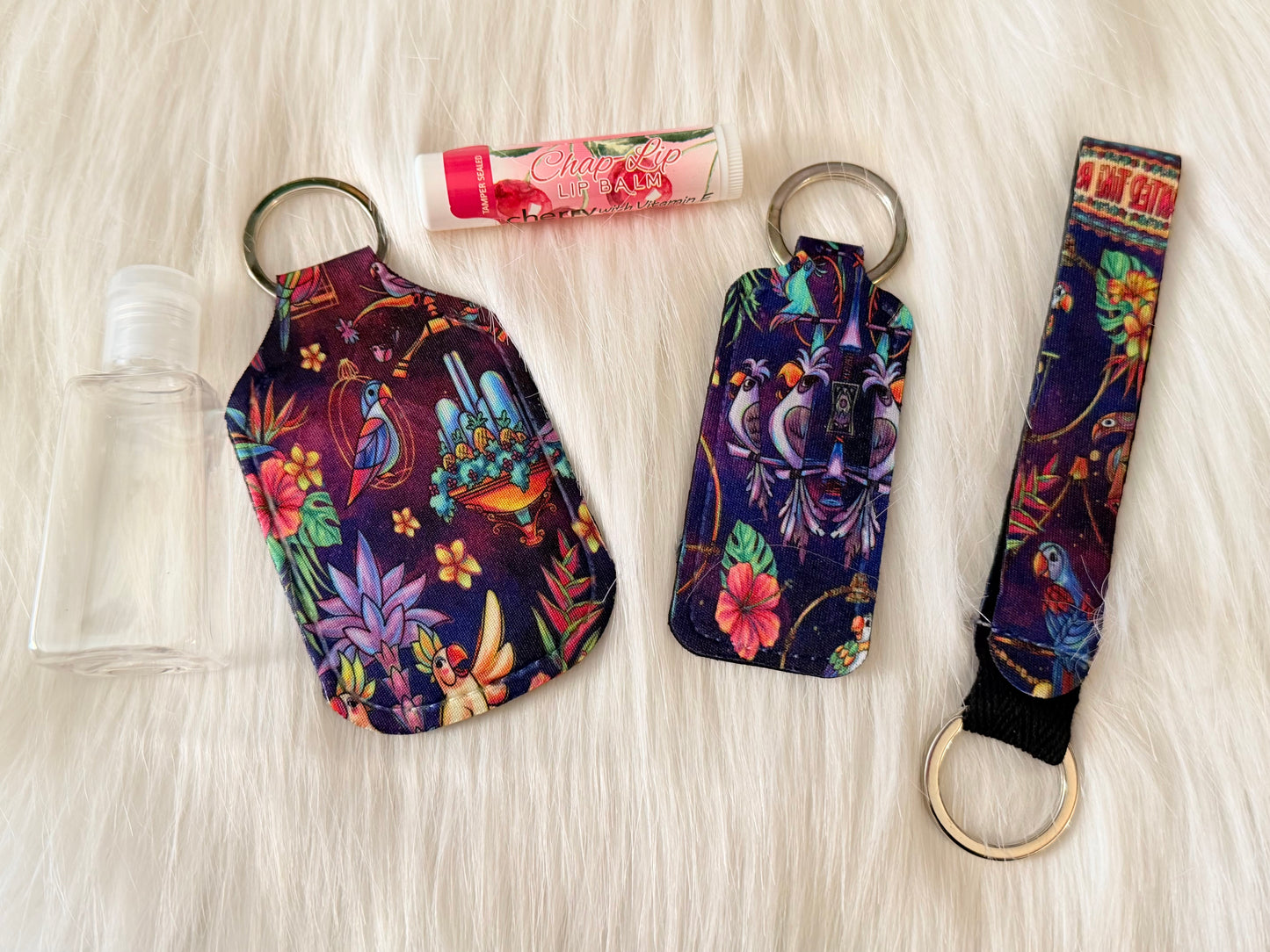 Inspired Tiki Room Key Chain Set