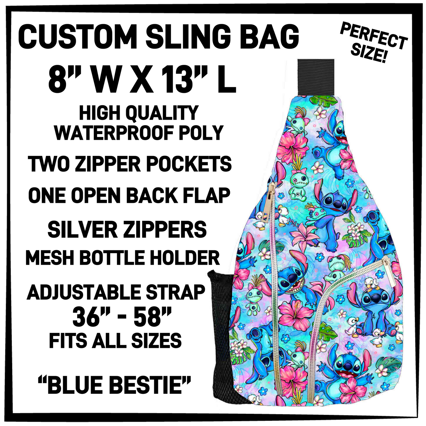 S13G - Blue Bestie Sling Bag - Preorder Closing 1/15 ETA: Mid-March