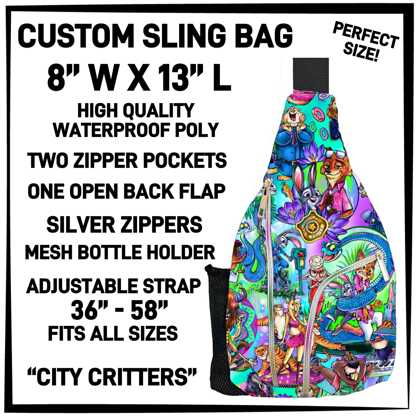 S13G - City Critters Sling Bag - Preorder Closing 1/15 ETA: Mid-March