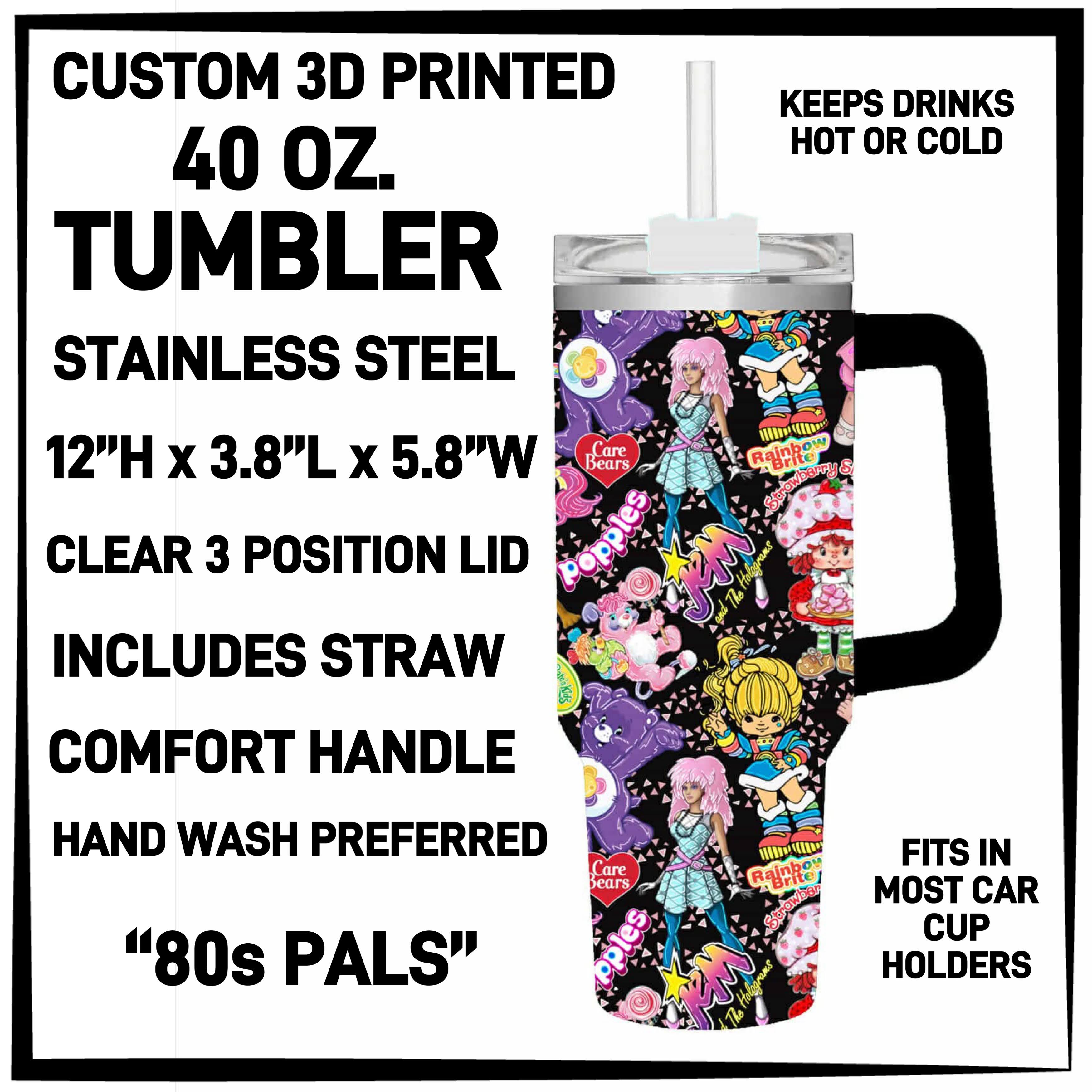 T4BM - 80s Pals 40oz Tumbler - Preorder ETA: Late Feb