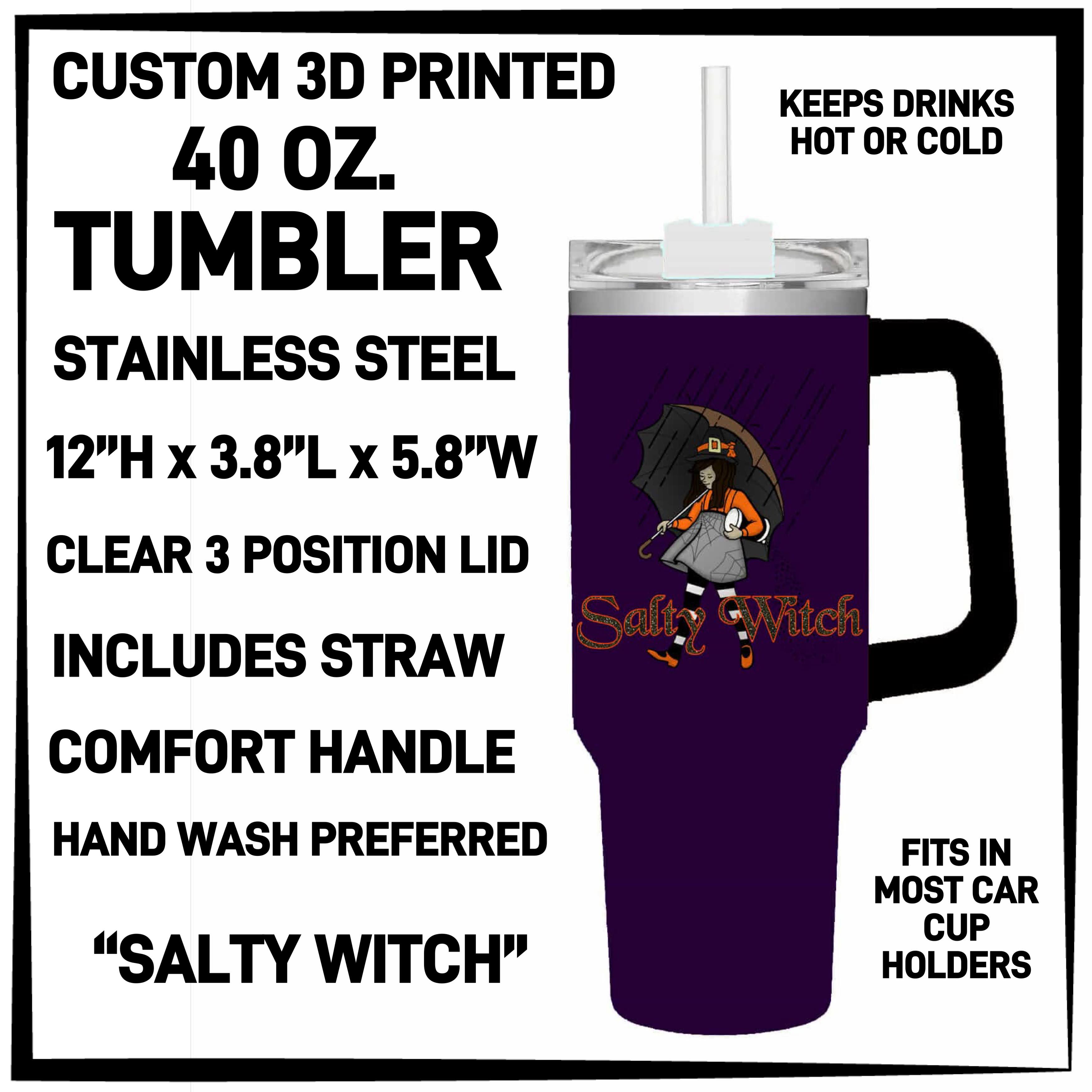 T4BM - Salty Witch 40oz Tumbler - Preorder ETA: Late Feb