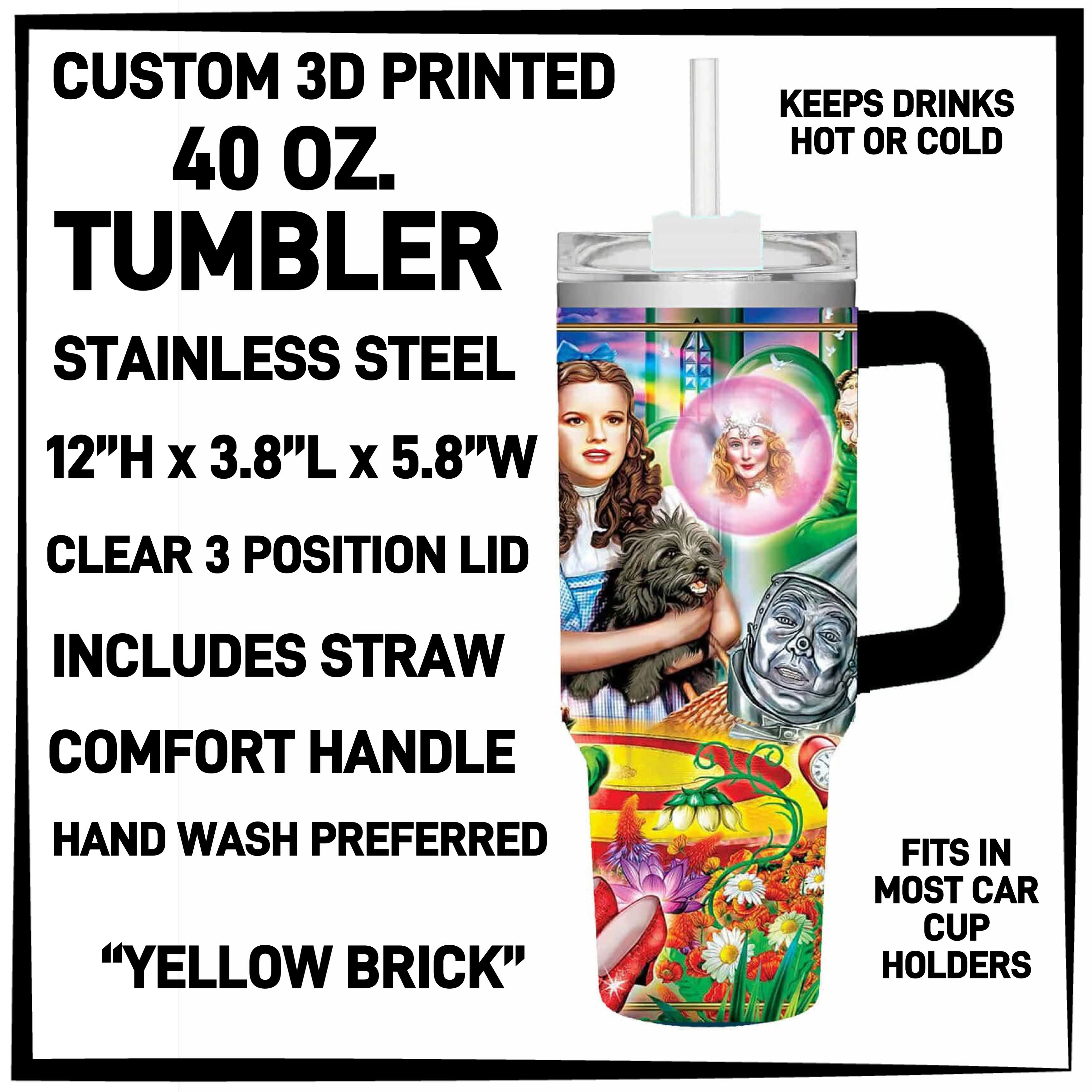 T4BM - Yellow Brick 40oz Tumbler - Preorder ETA: Late Feb