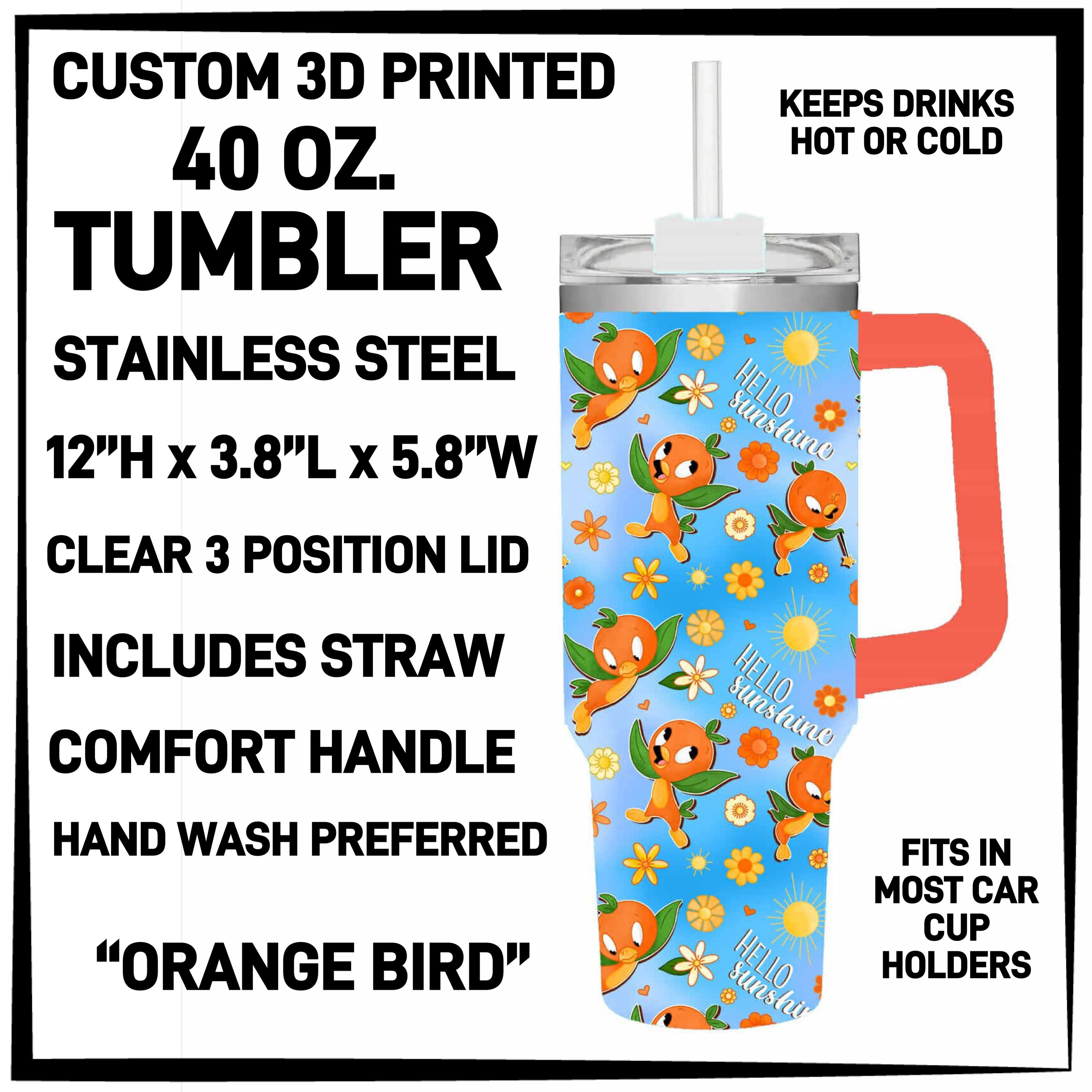 T4BM - Orange Bird 40oz Tumbler - Preorder ETA: Late Feb