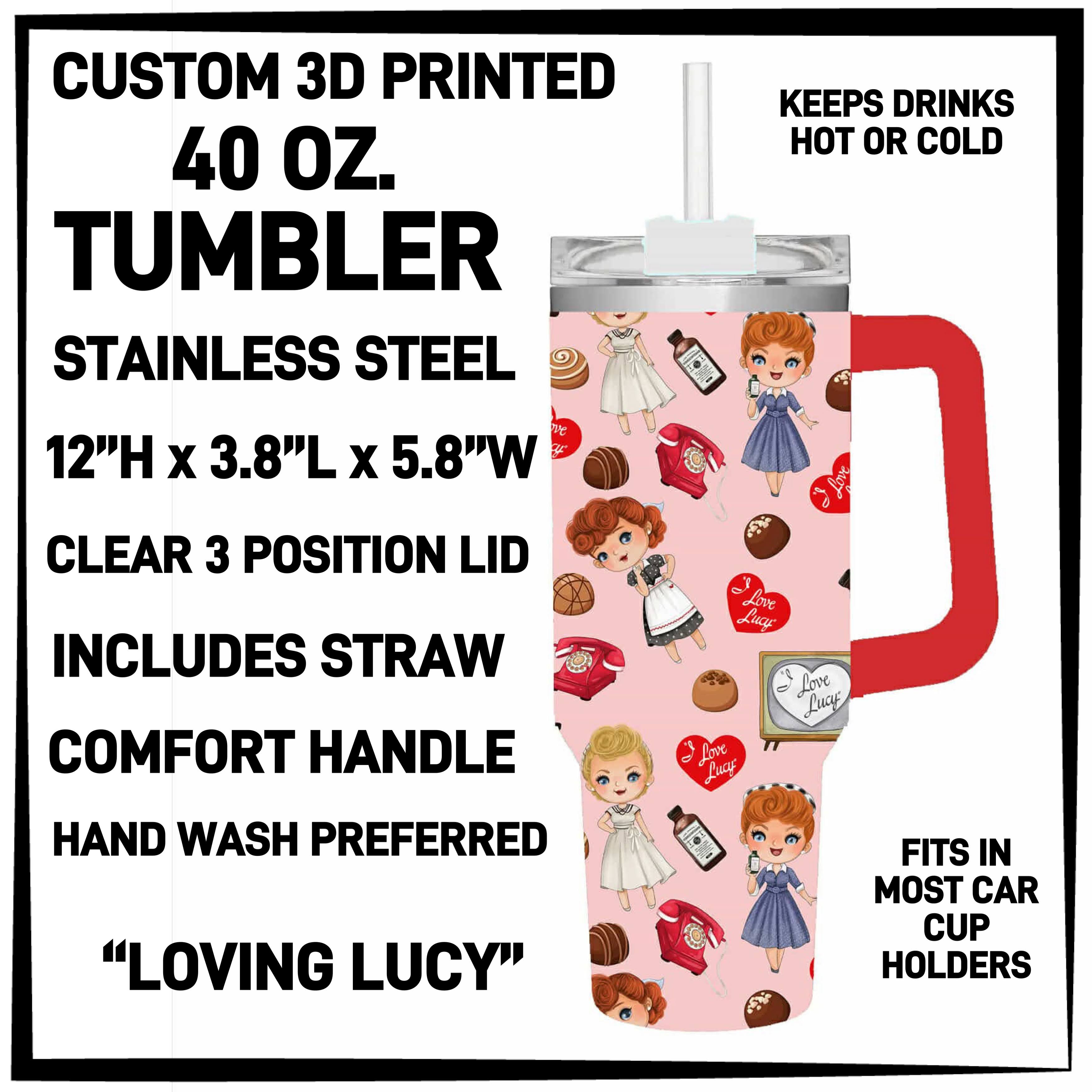 T4BM - Loving Lucy 40oz Tumbler - Preorder ETA: Late Feb