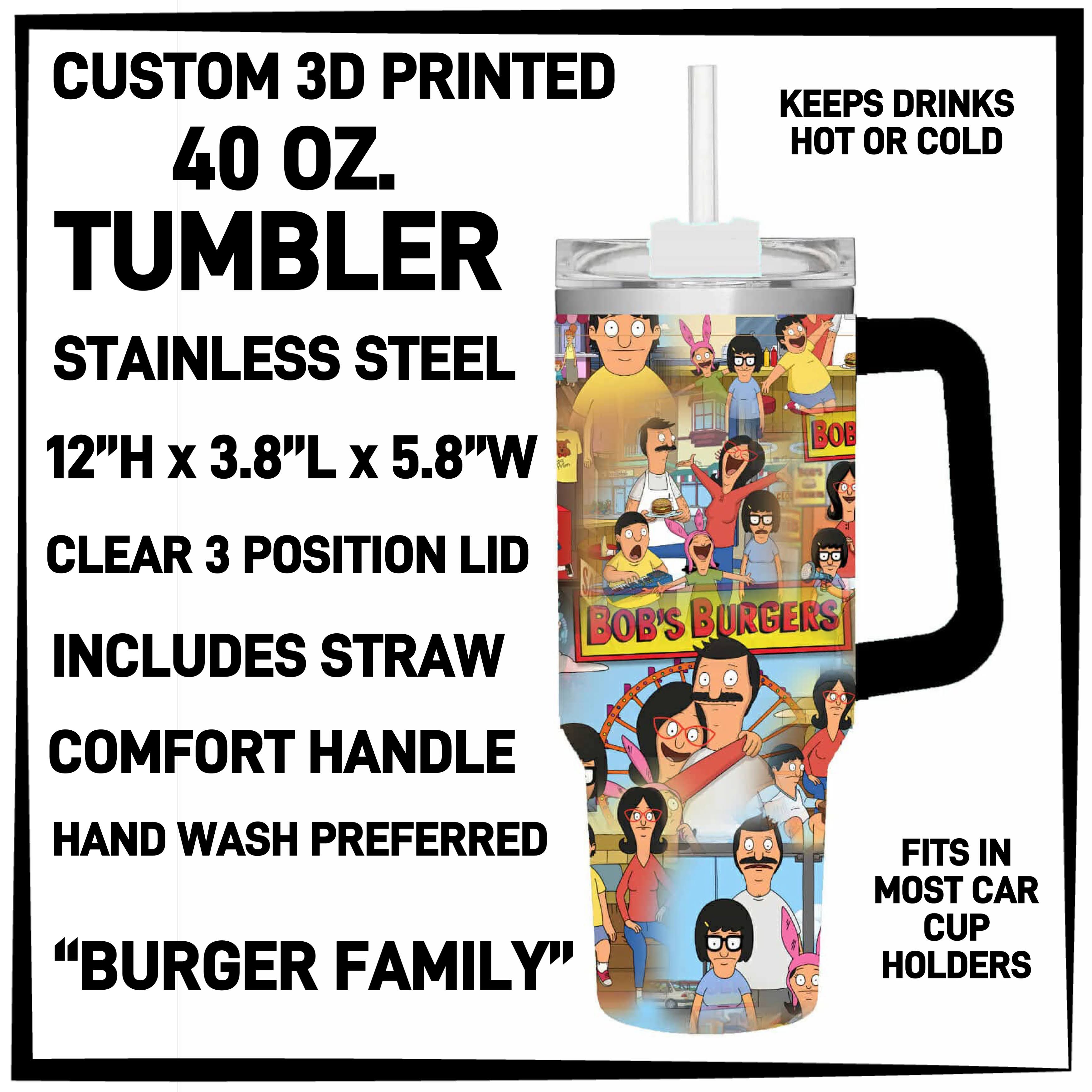 T4BM - Burger Family 40oz Tumbler - Preorder ETA: Late Feb