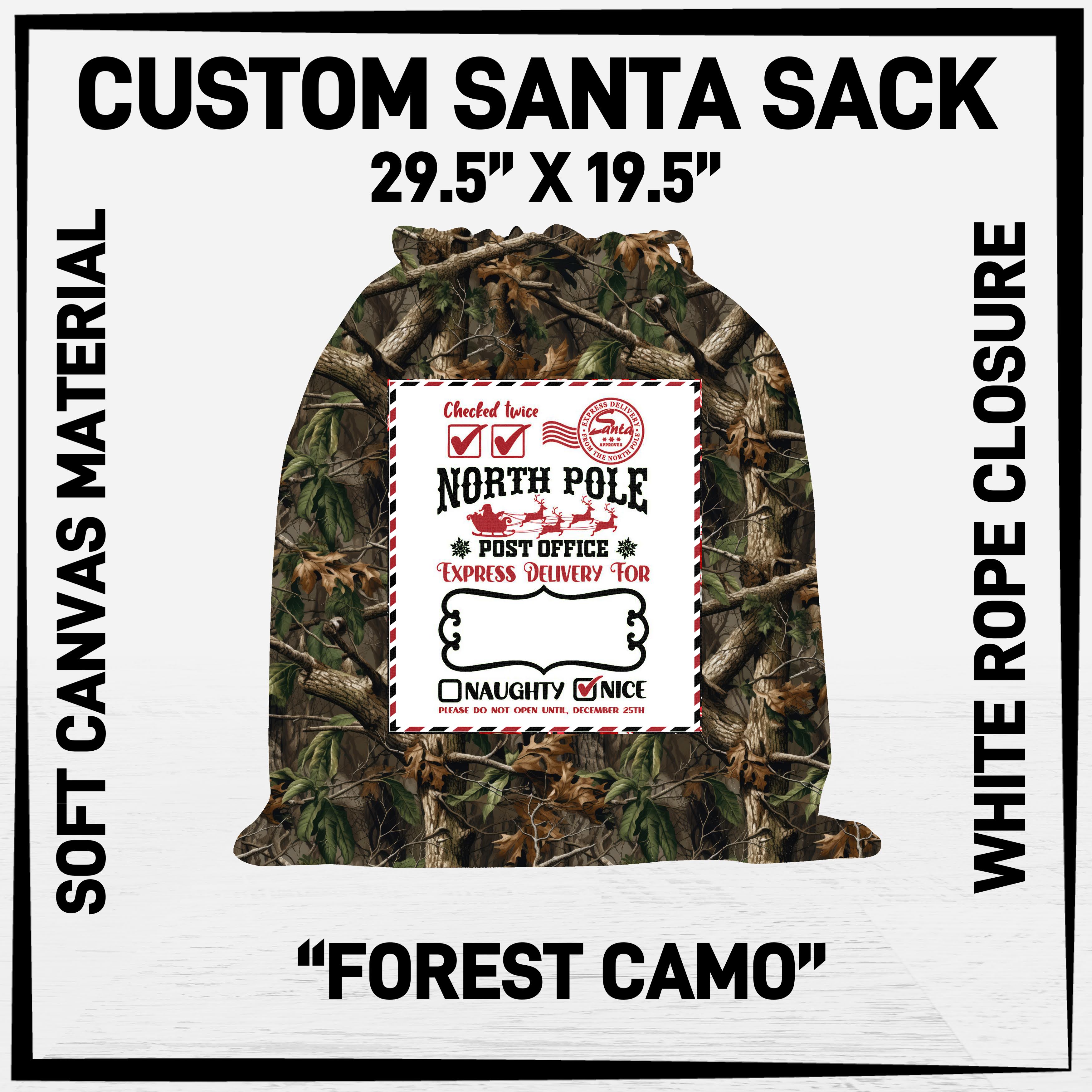 S1AN - Forest Camo Santa Sack - Preorder ETA: Late Nov