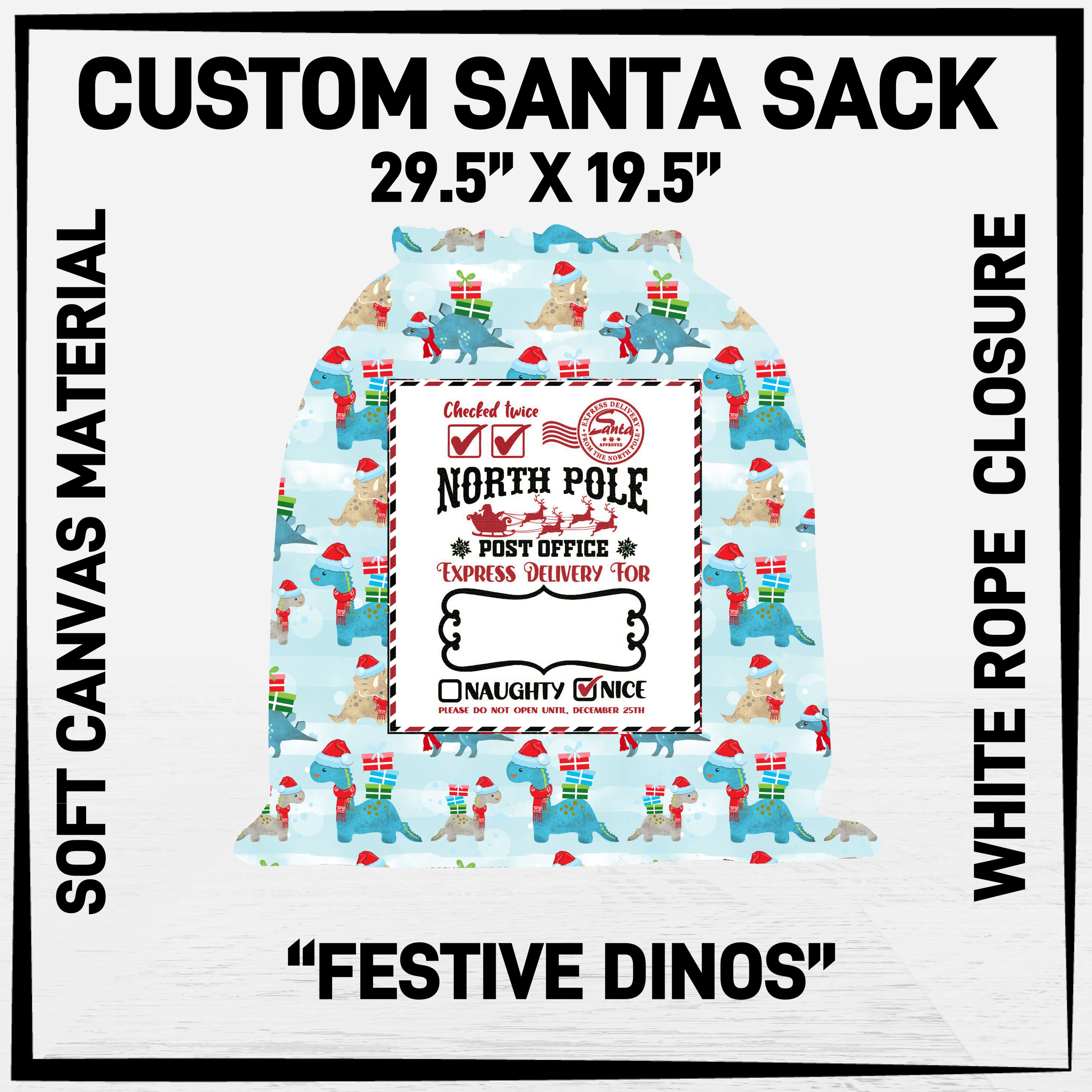 S1AN - Festive Dinos Santa Sack - Preorder ETA: Late Nov