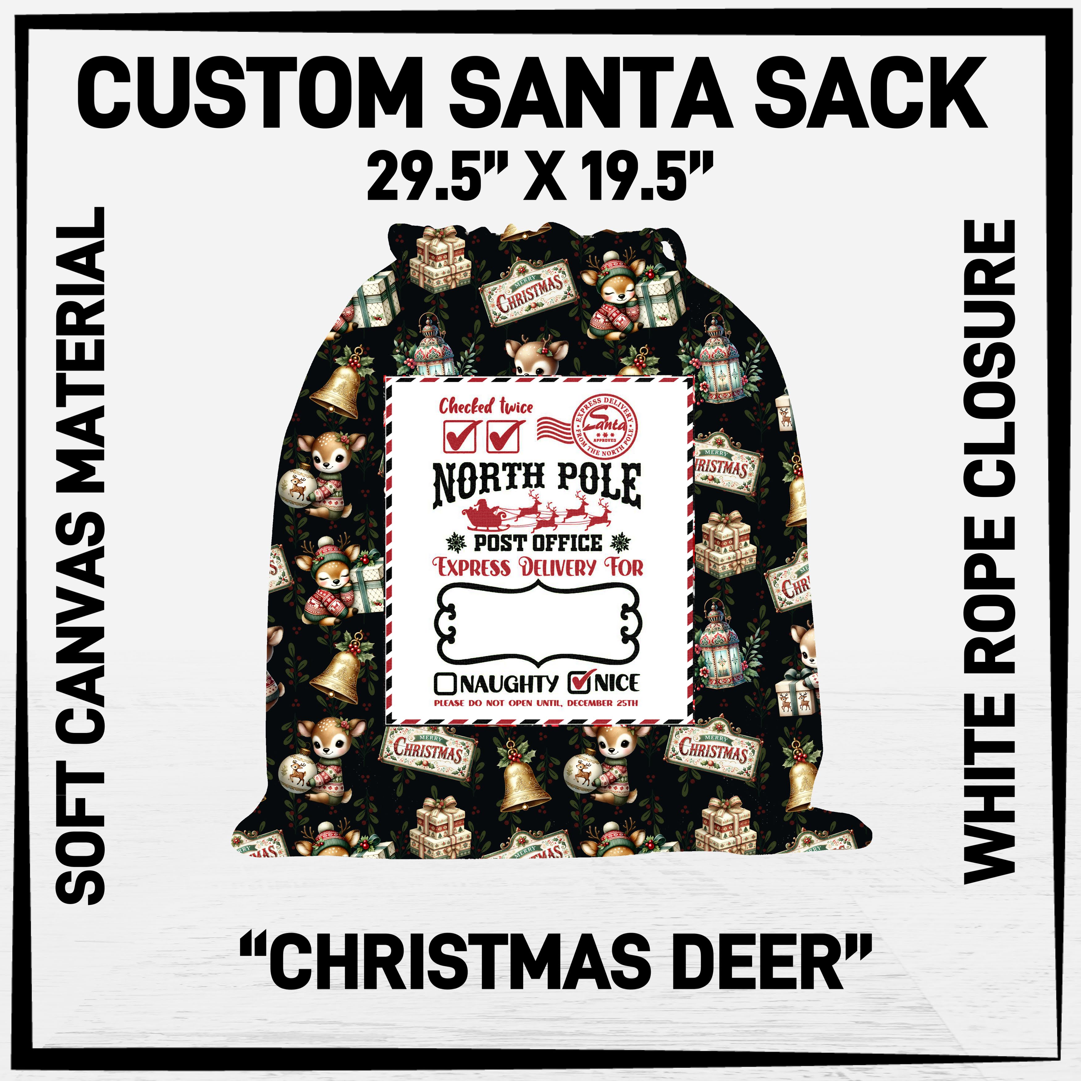 S1AN - Christmas Deer Santa Sack - Preorder ETA: Late Nov