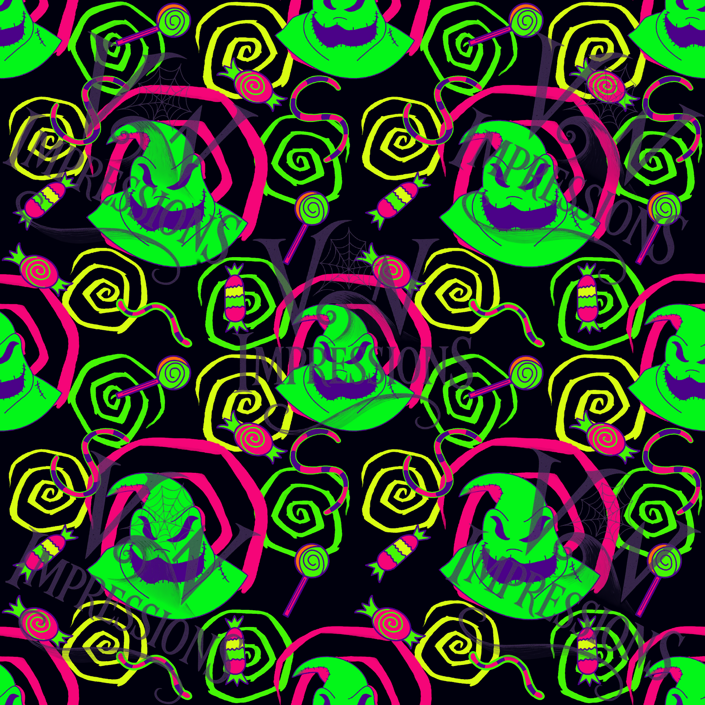 Oogie Boogie Seamless Pattern | Nightmare Before Christmas Digital Paper | Halloween Fabric,Sublimation Design