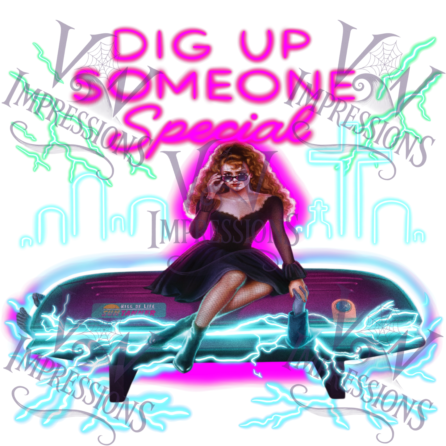 🌟  Lisa Frankenstein Seamless Pattern Digital Download Fabric Design, sublimation , PNG, SUV