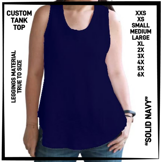CTT1 - Solid Navy Tank Top - Preorder Closing 6/23 ETA: Late Aug