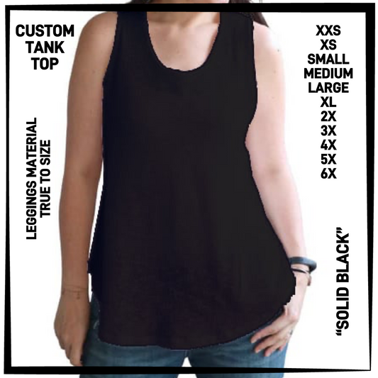 CTT1 - Solid Black Tank Top - Preorder Closing 6/23 ETA: Late Aug