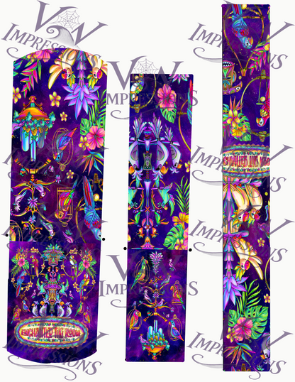 Inspired Tiki Room Key Chain Set