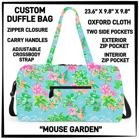 DF2B - Mouse Garden Duffel Bag - Preorder Closing 6/25 ETA: Late Aug