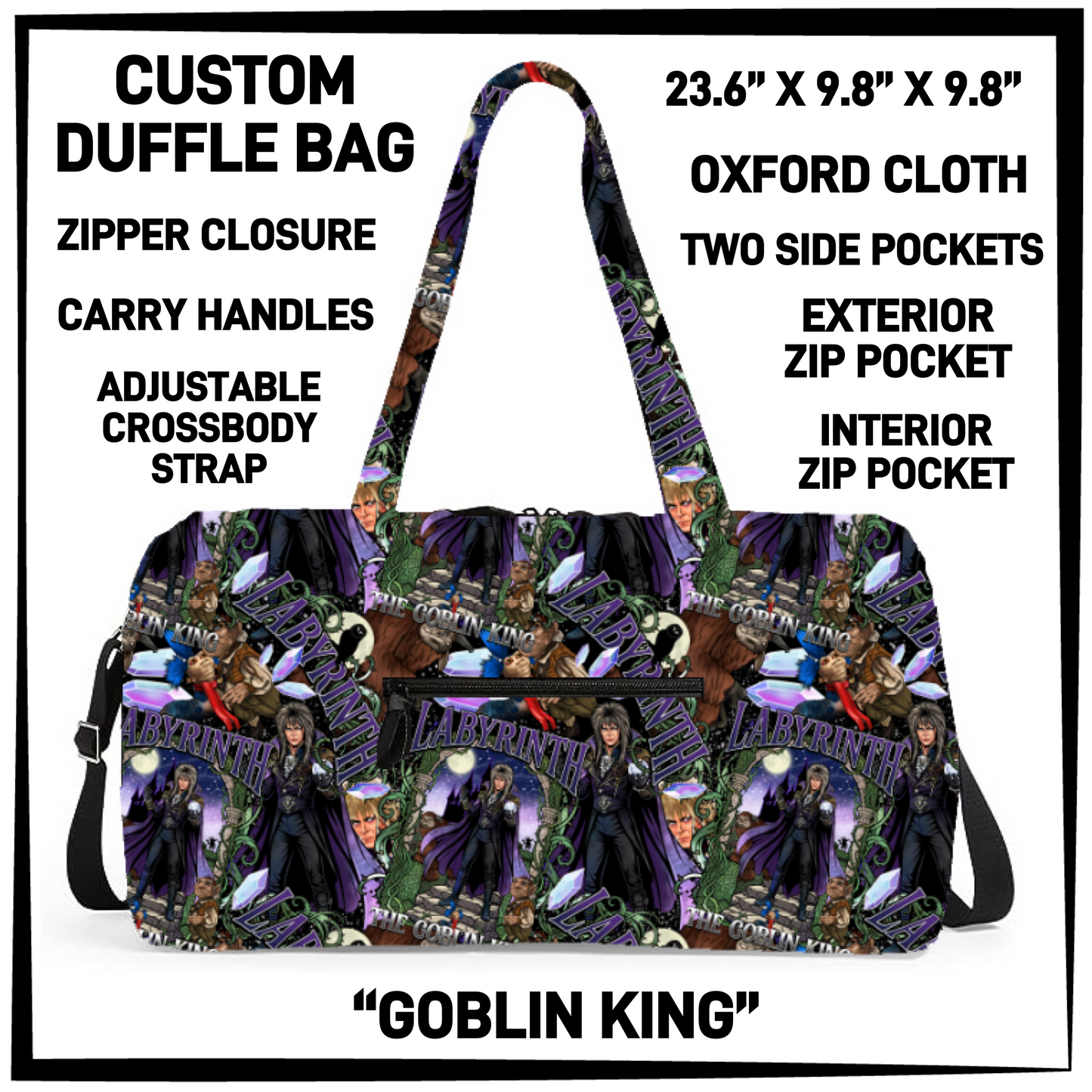 DF2B - Goblin King Duffel Bag - Preorder Closing 6/25 ETA: Late Aug