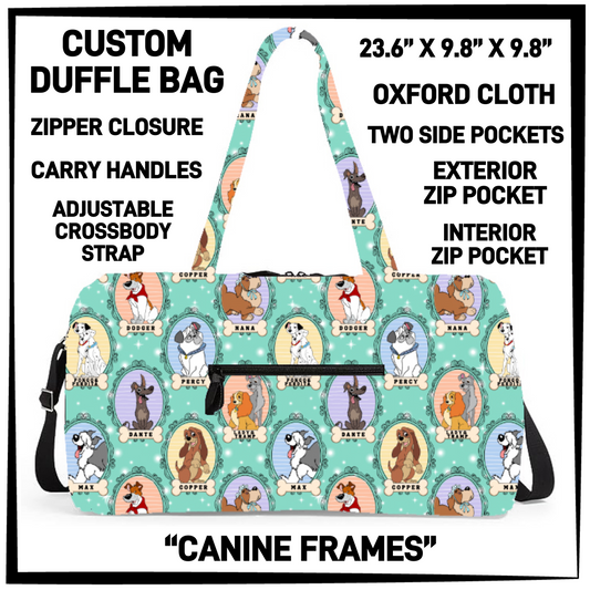 DF2B - Canine Frames Duffel Bag - Preorder Closing 6/25 ETA: Late Aug