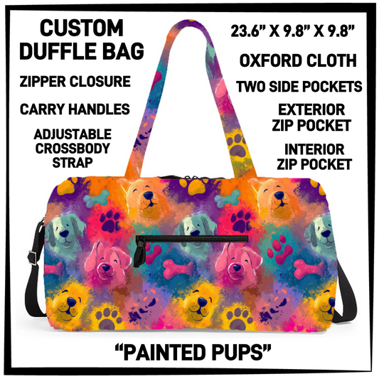 DF2B - Painted Pups Duffel Bag - Preorder Closing 6/25 ETA: Late Aug