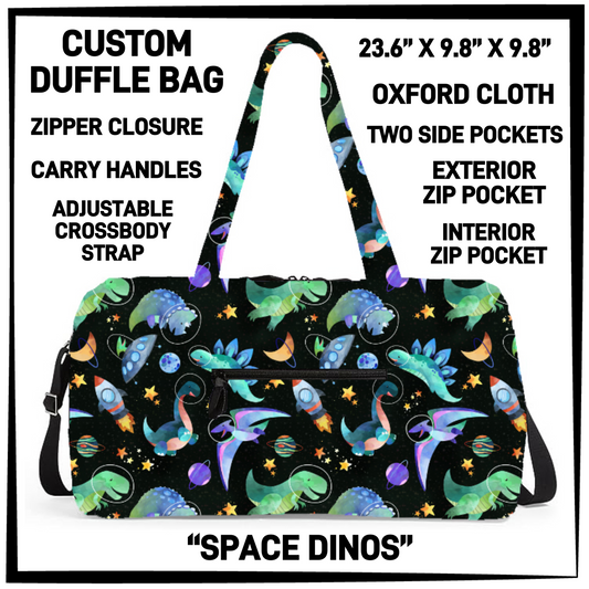 DF2B - Space Dinos Duffel Bag - Preorder Closing 6/25 ETA: Late Aug