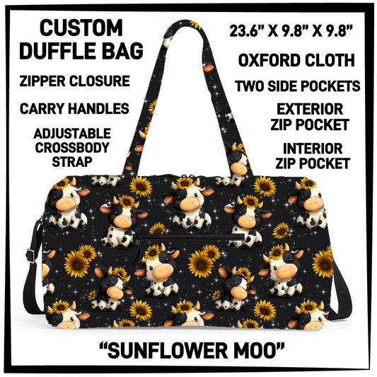 DF2B - Sunflower Moo Duffel Bag - Preorder Closing 6/25 ETA: Late Aug