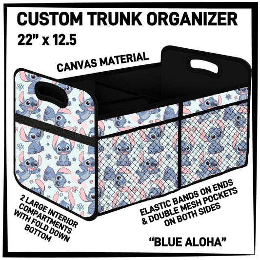 RTS - Blue Aloha Trunk Organizer