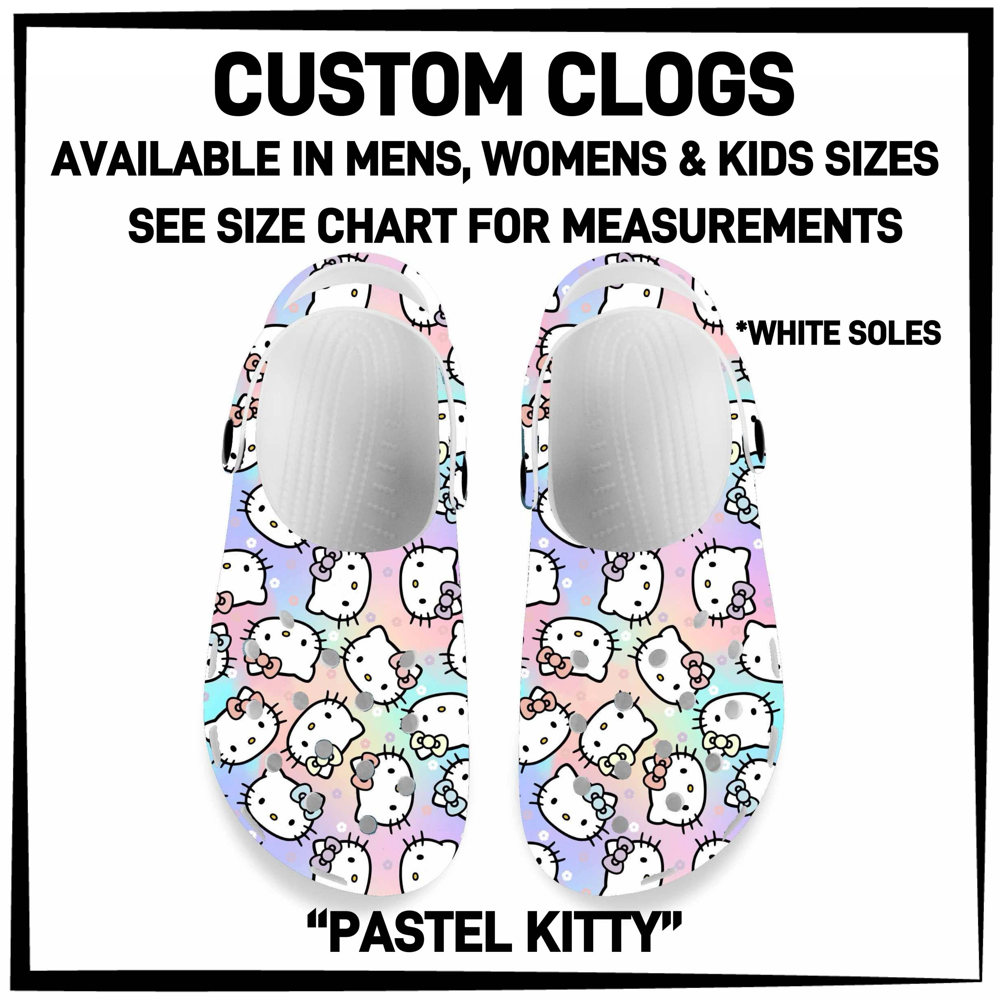 C5RK - Pastel Kitty Custom Clogs - Preorder ETA: Late March