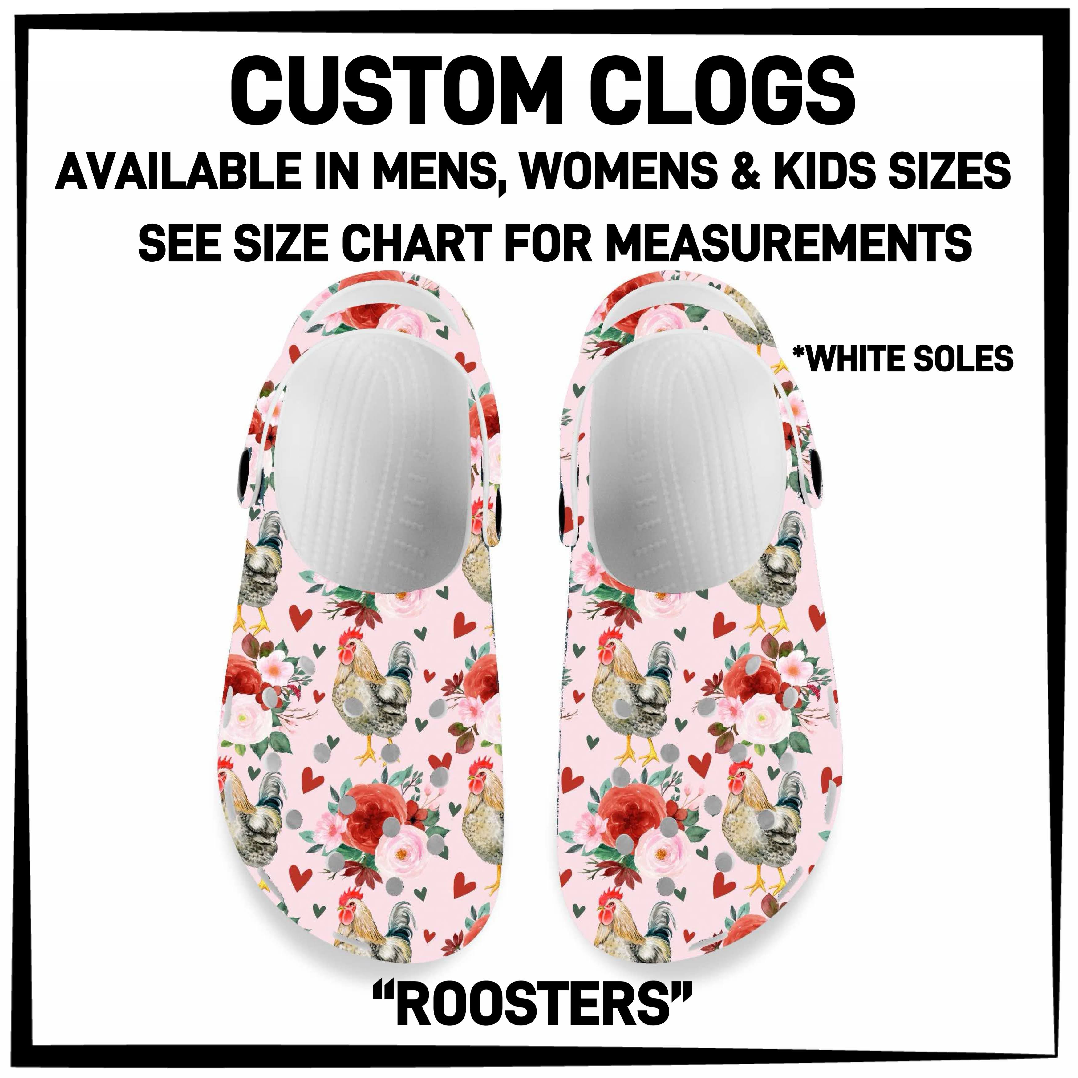 C5RK - Roosters Custom Clogs - Preorder ETA: Late March