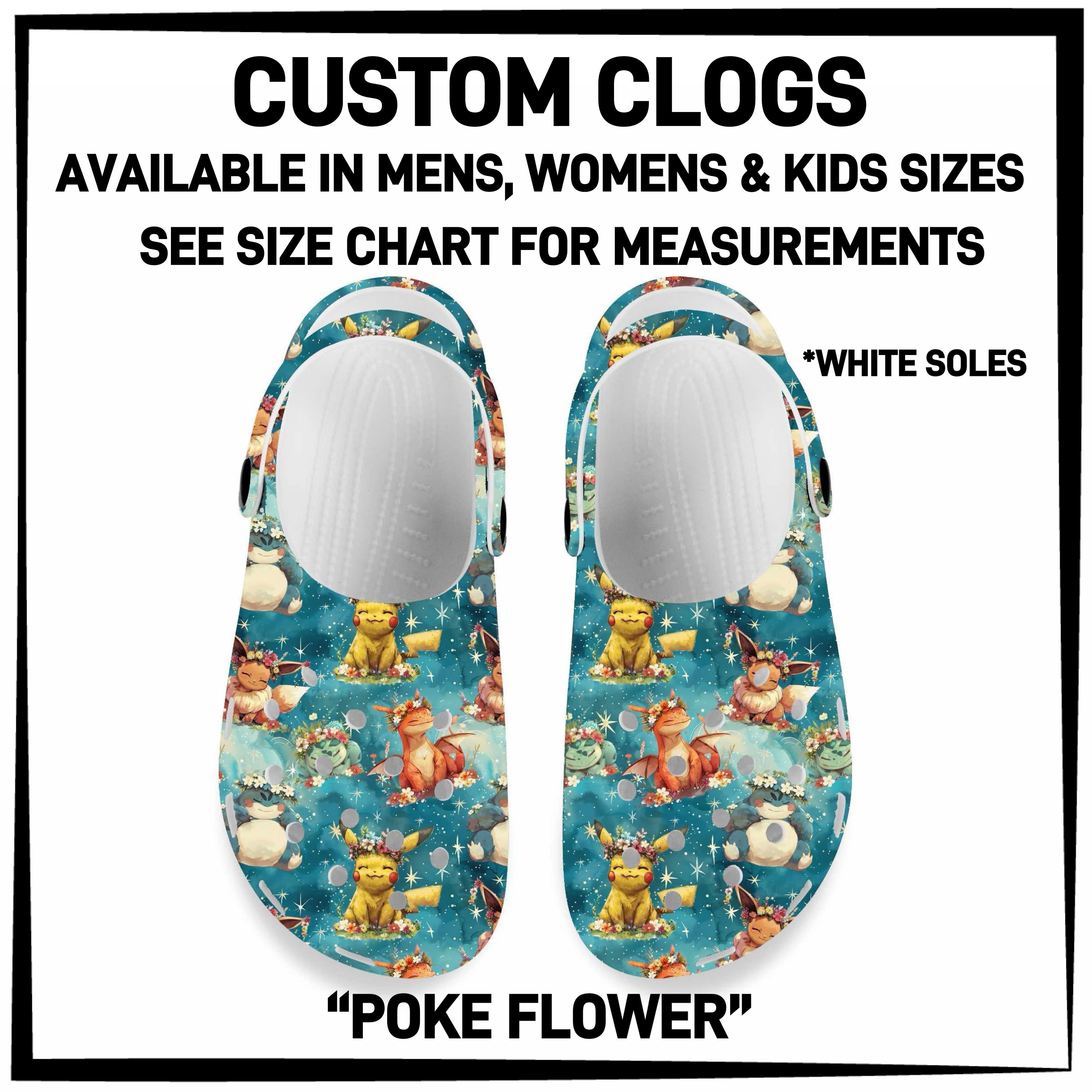 C5RK - Poke Flower Custom Clogs - Preorder ETA: Late March