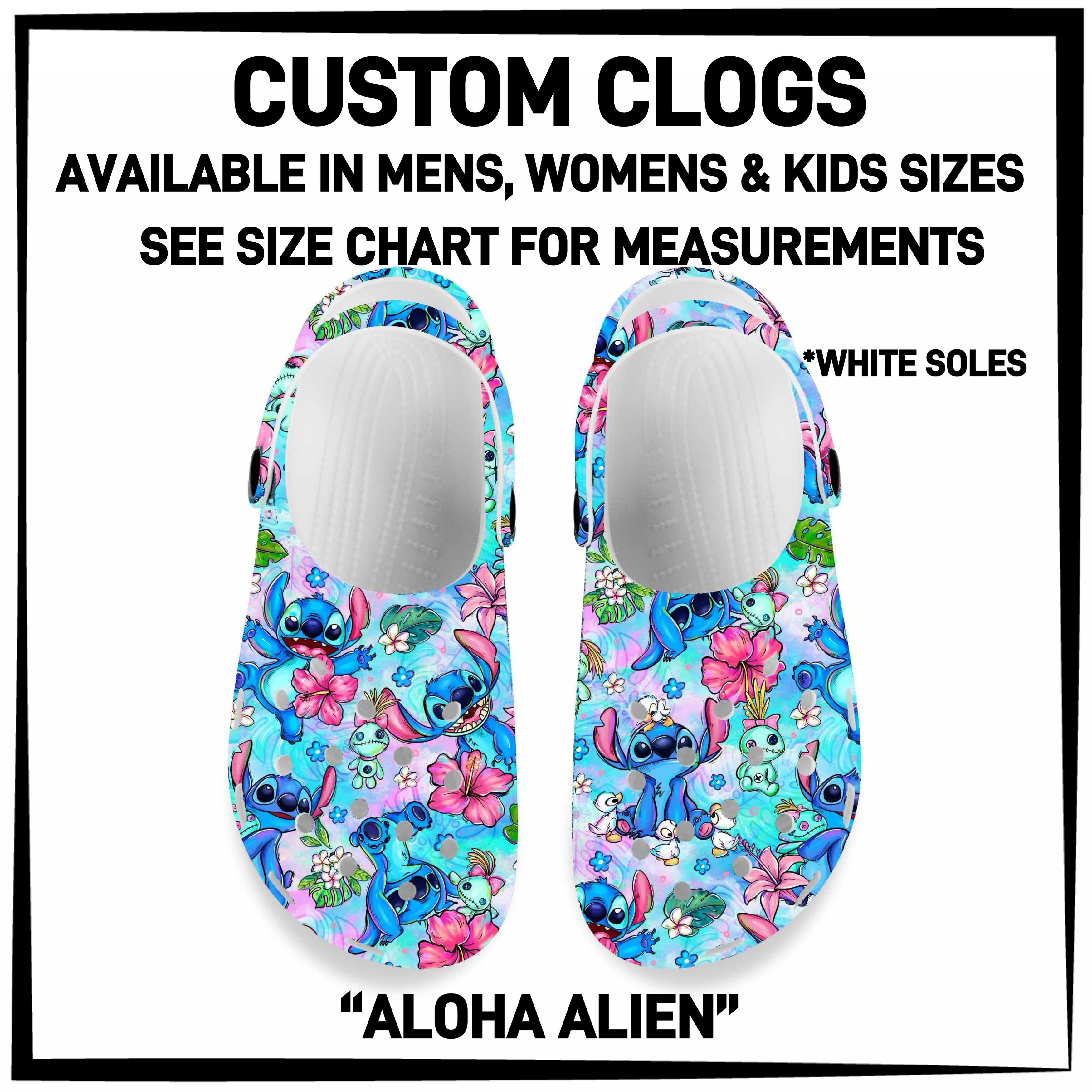 C5RK - Aloha Alien Custom Clogs - Preorder ETA: Late March