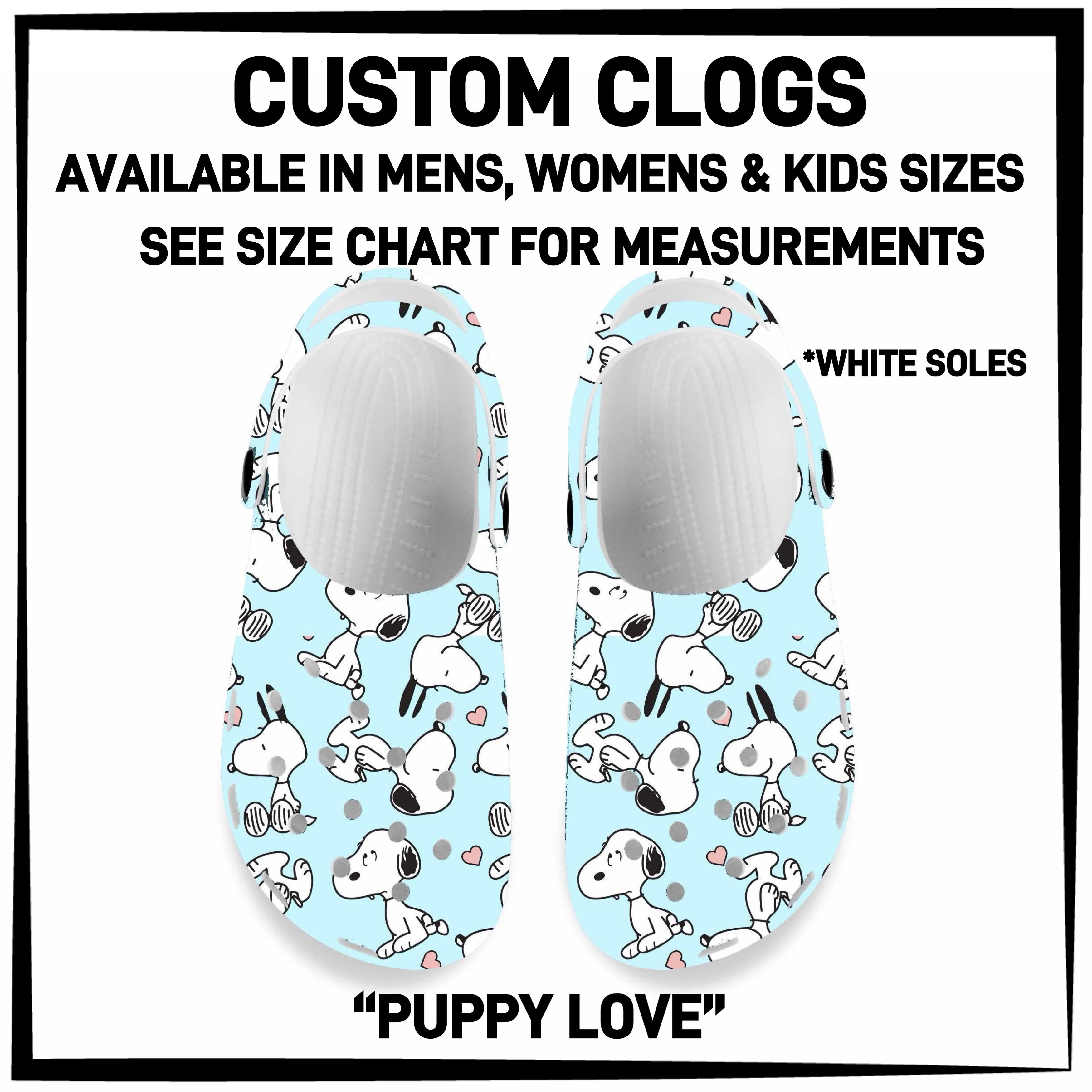 C5RK - Puppy Love Custom Clogs - Preorder ETA: Late March