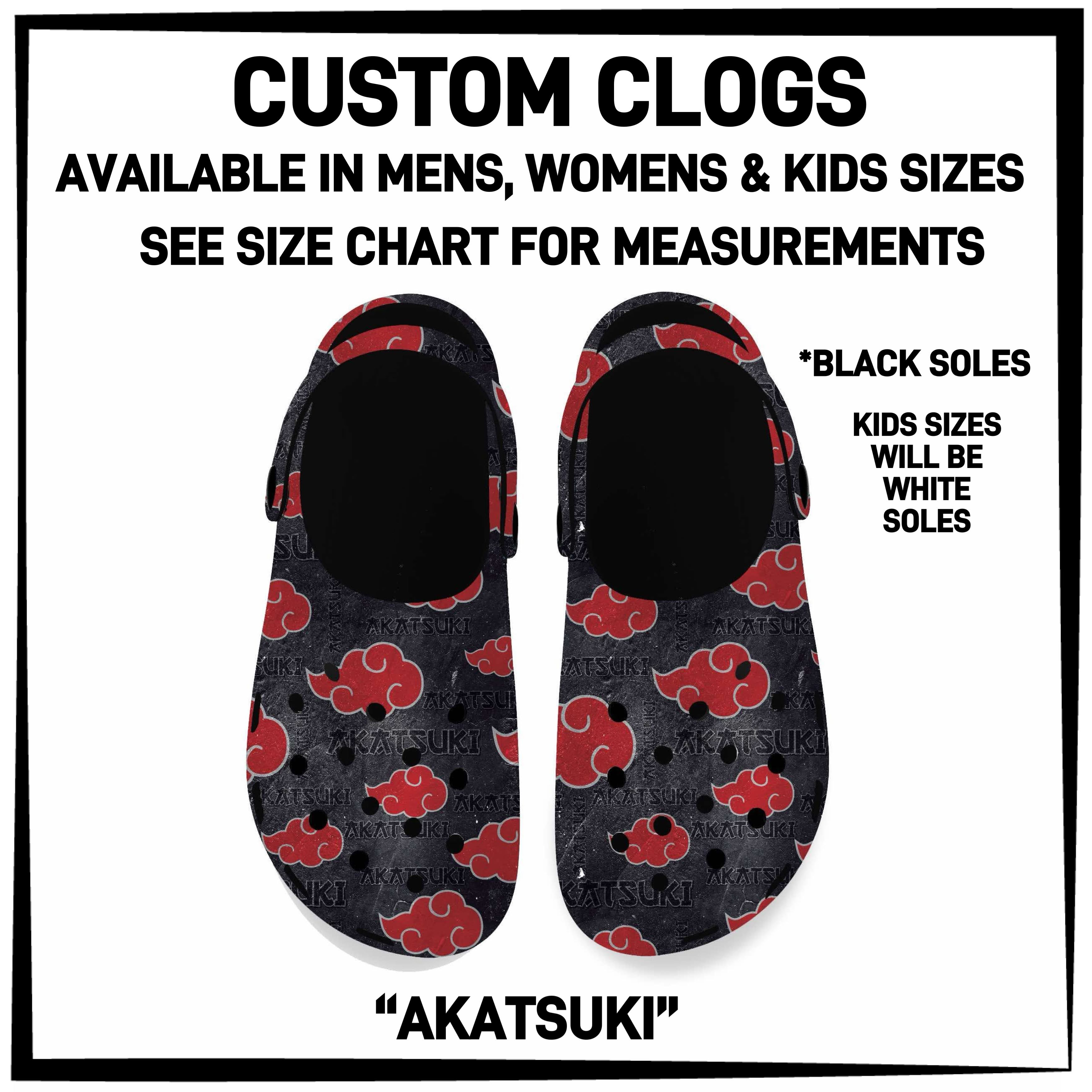 C5RK - Akatsuki Festival Custom Clogs - Preorder ETA: Late March