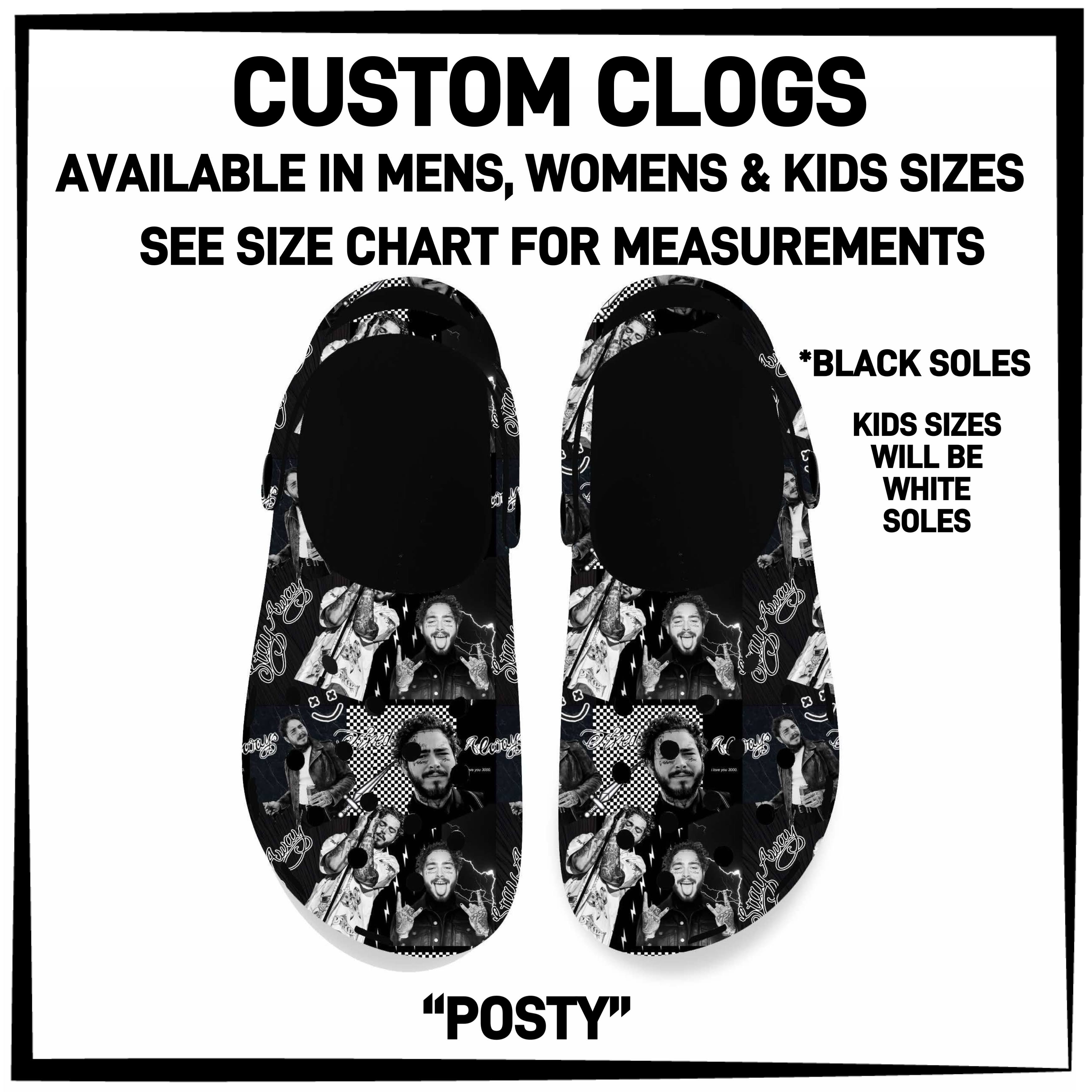 C5RK - Posty Custom Clogs - Preorder ETA: Late March