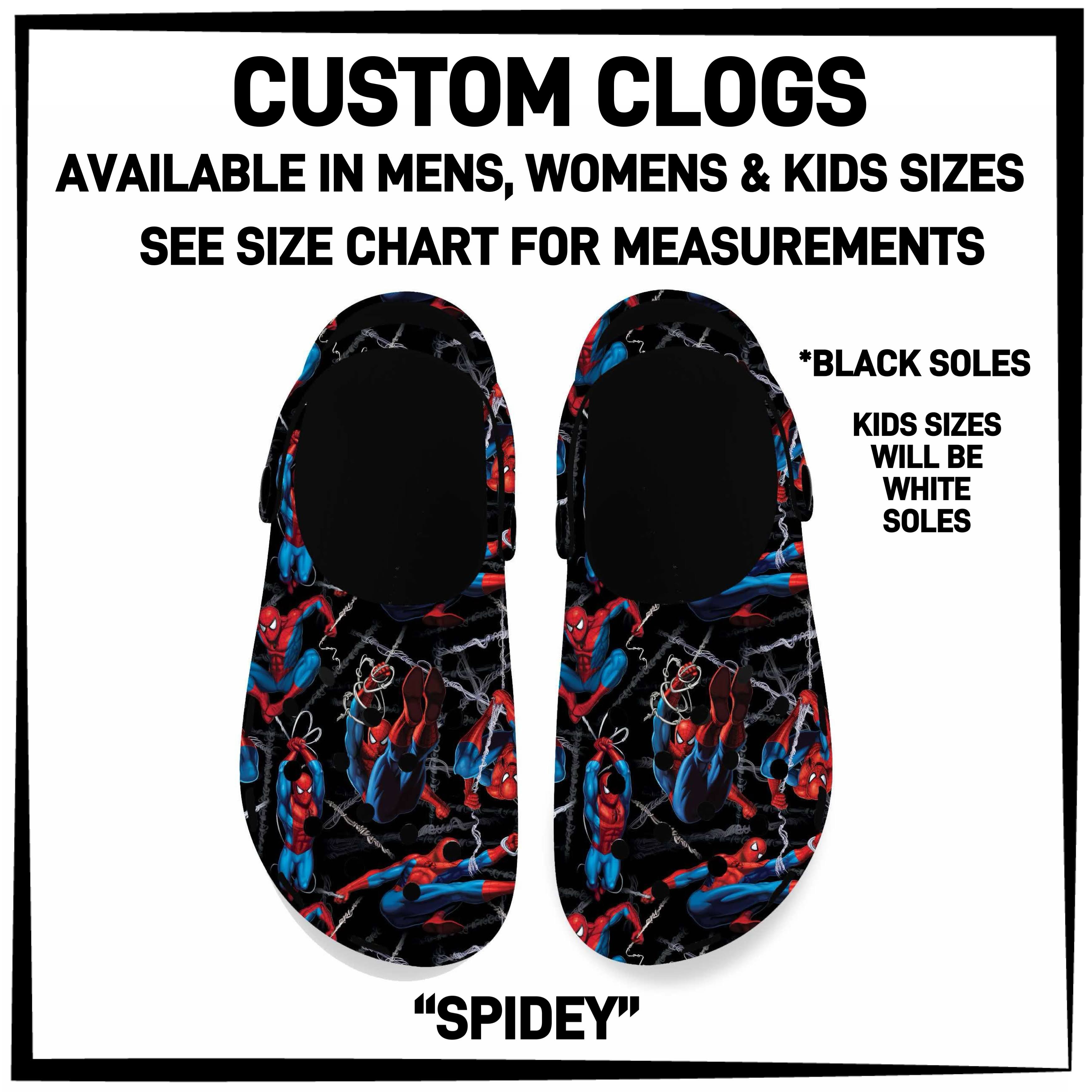 C5RK - Spidey Custom Clogs - Preorder ETA: Late March