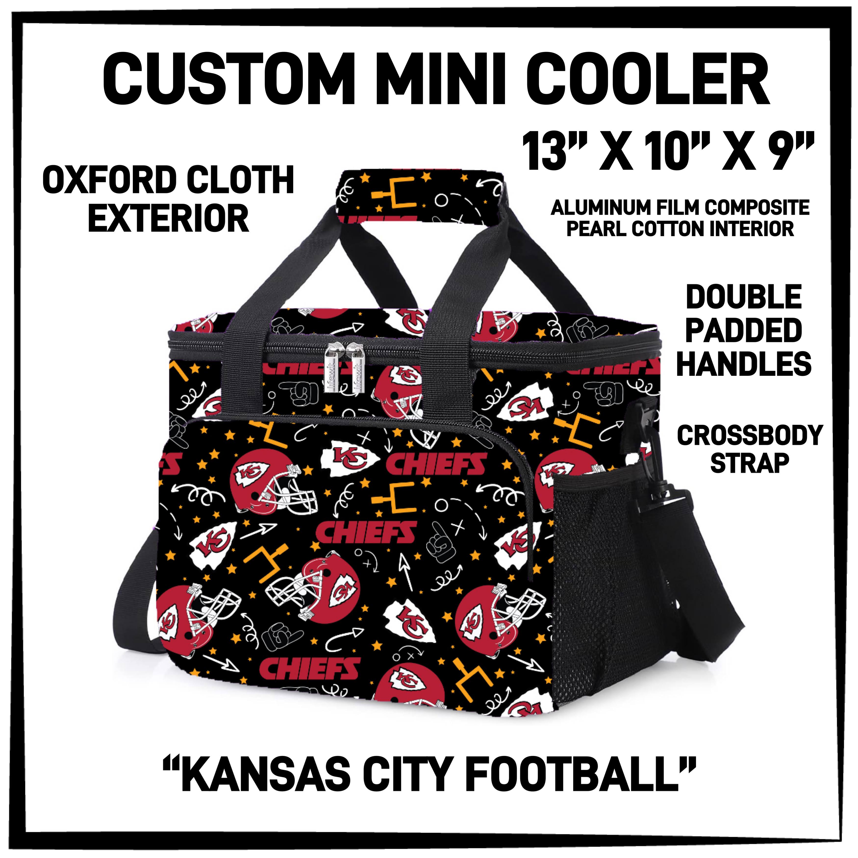 MI1C - Kansas City Football Mini Cooler - Preorder ETA: Late March