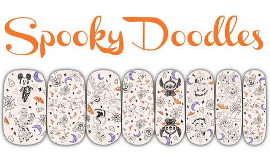 Spooky Doodles Nail Wraps