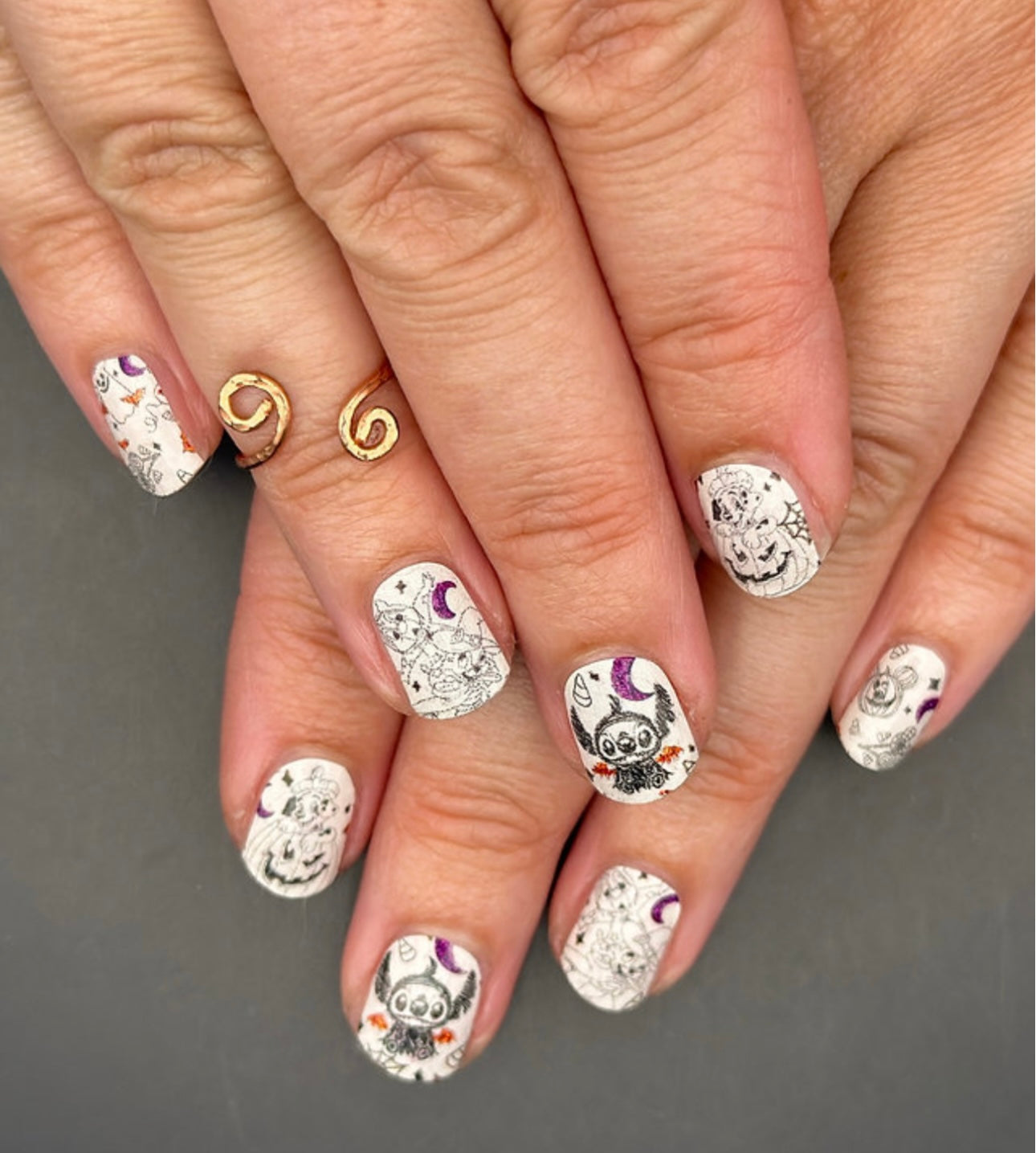 Spooky Doodles Nail Wraps