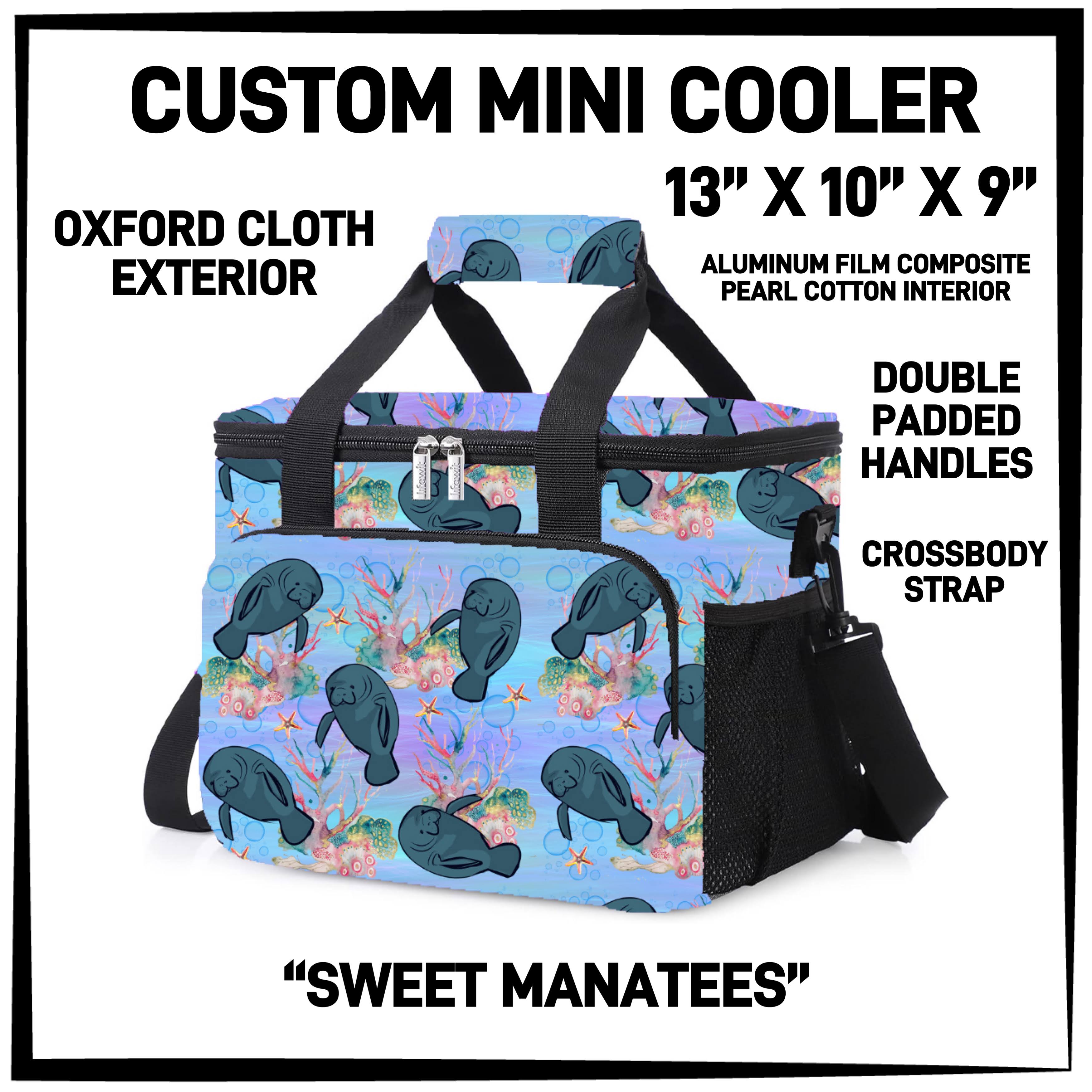 MI1C - Sweet Manatees Mini Cooler - Preorder ETA: Late March