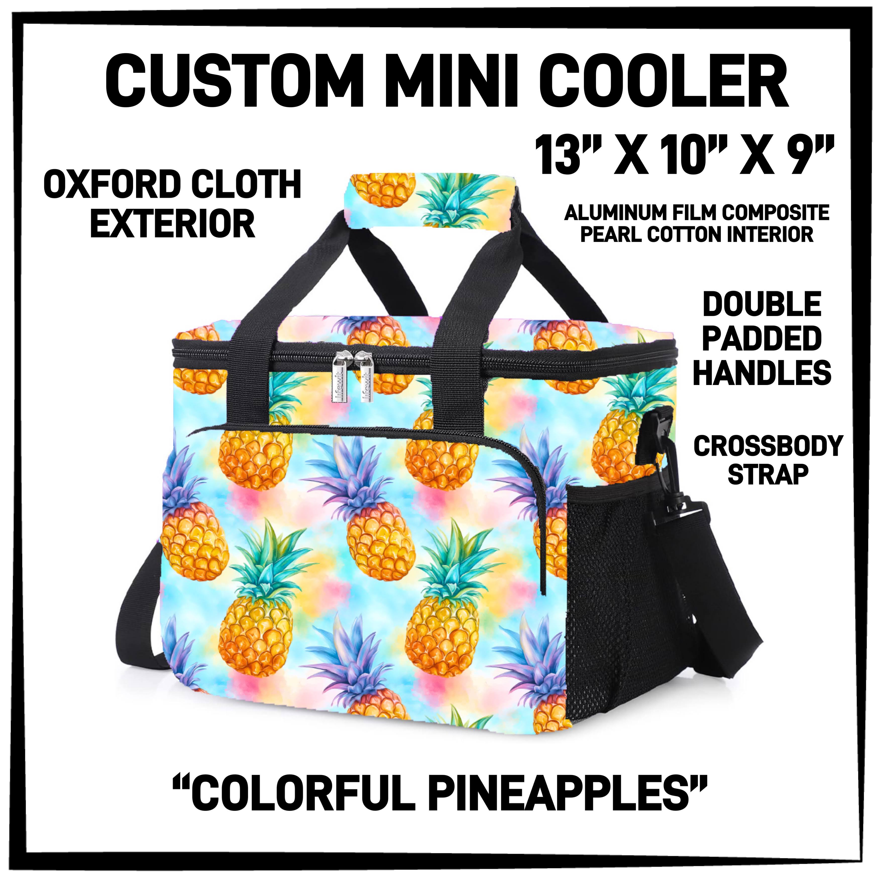 MI1C - Colorful Pineapples Mini Cooler - Preorder ETA: Late March