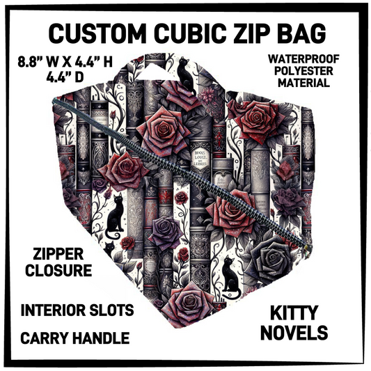 CZ1B - Kitty Novels Cubic Zip Bag - Preorder Closing 7/8 ETA: Early Sept