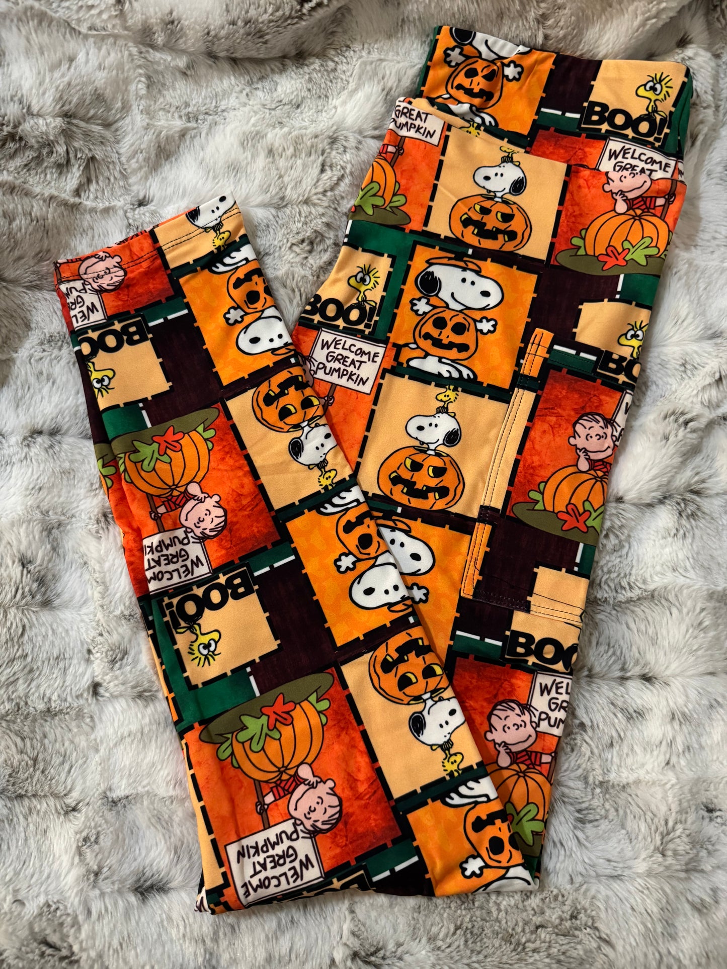 Great Pumpkin Full Length Leggings With Pockets