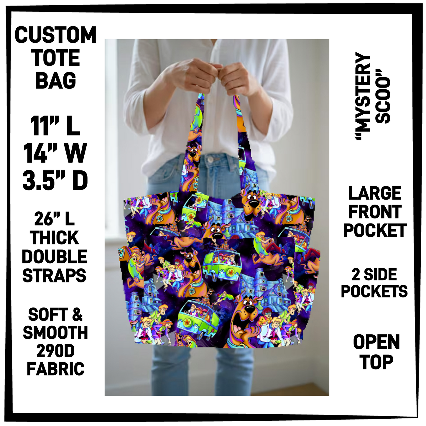 N2TB - Mystery Scoo Custom Tote Bag - Preorder Closing 7/22 ETA: Late Sept