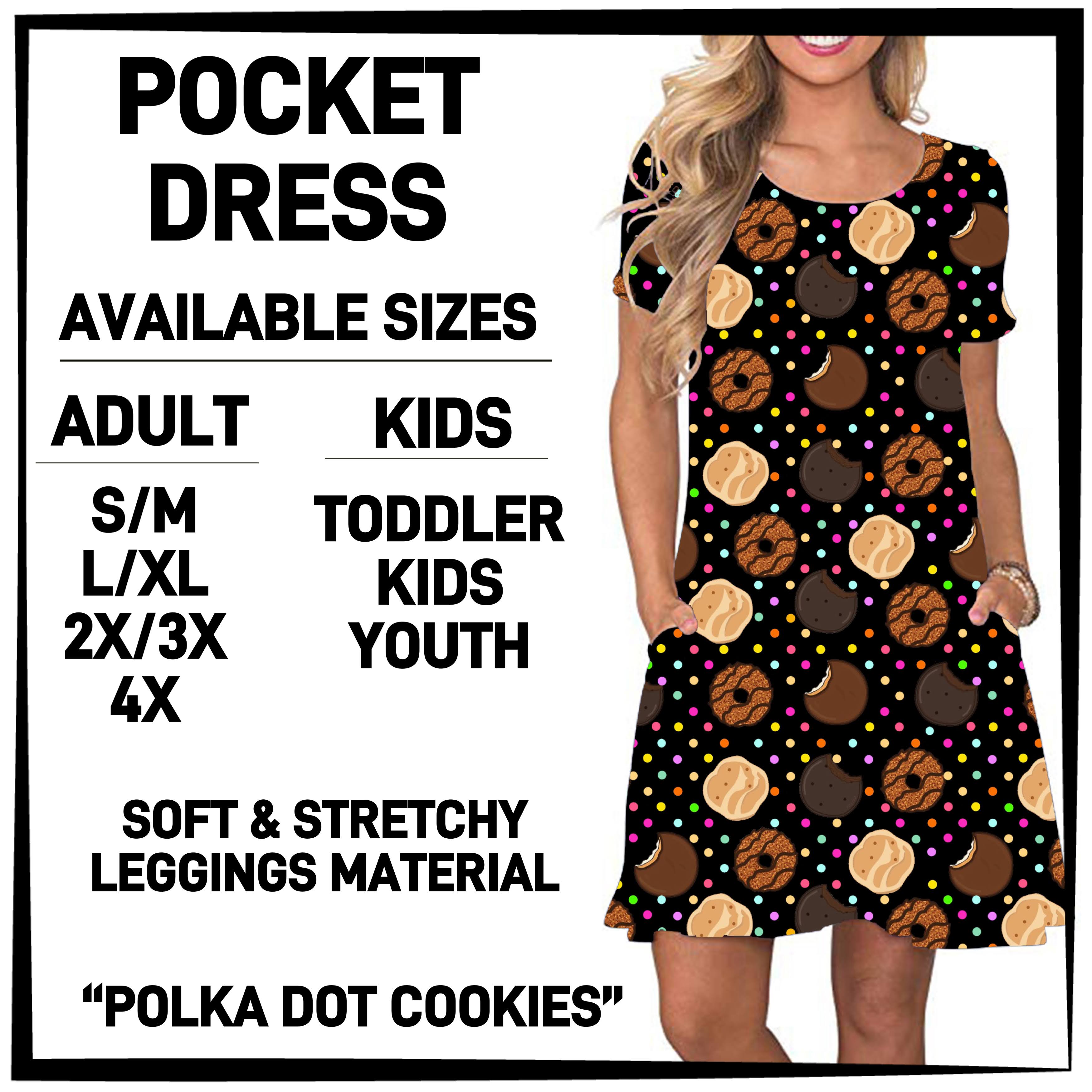 GS1P - Polka Dot Cookies Pocket Dress - Preorder ETA: Early Jan