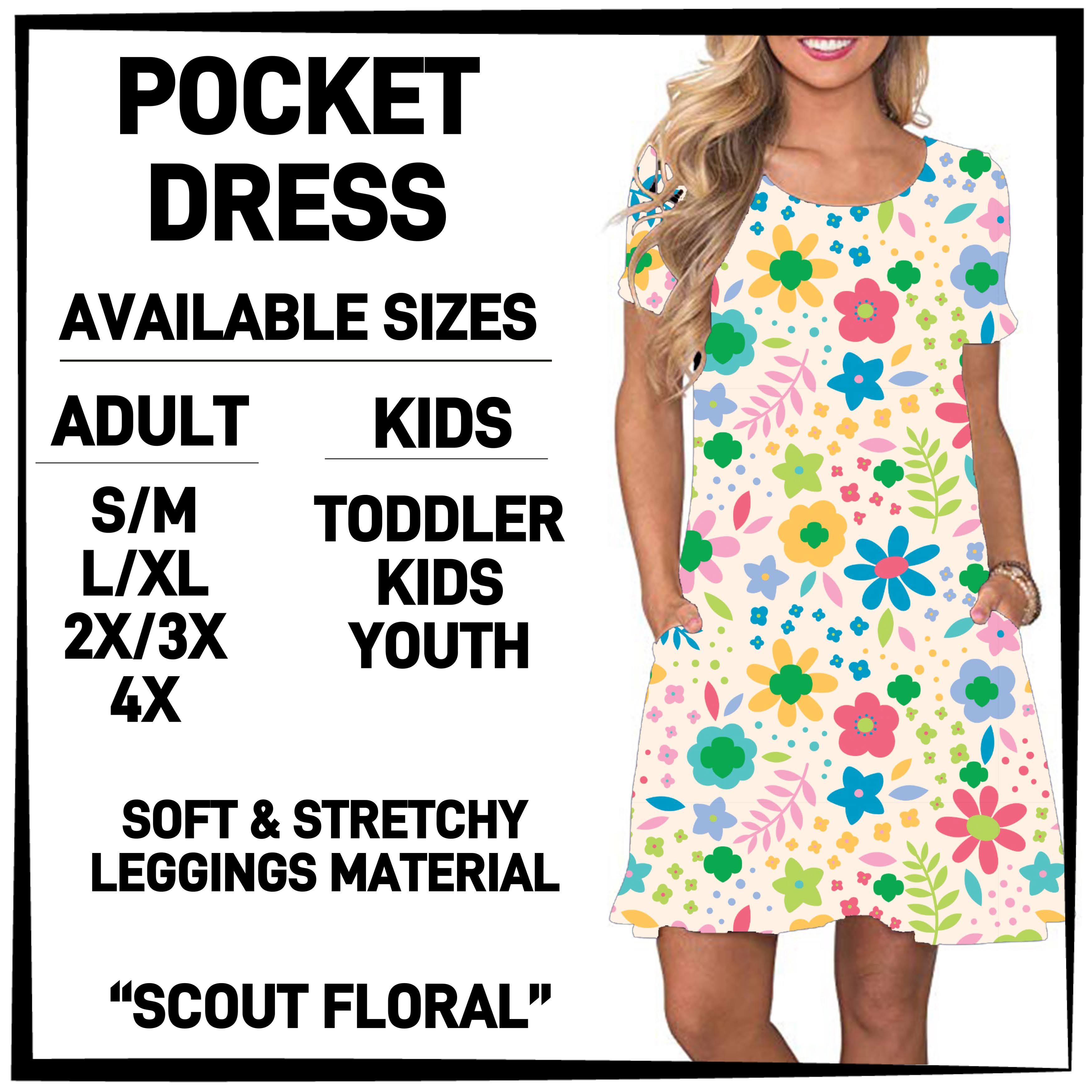 GS1P - Scout Floral Pocket Dress - Preorder ETA: Early Jan